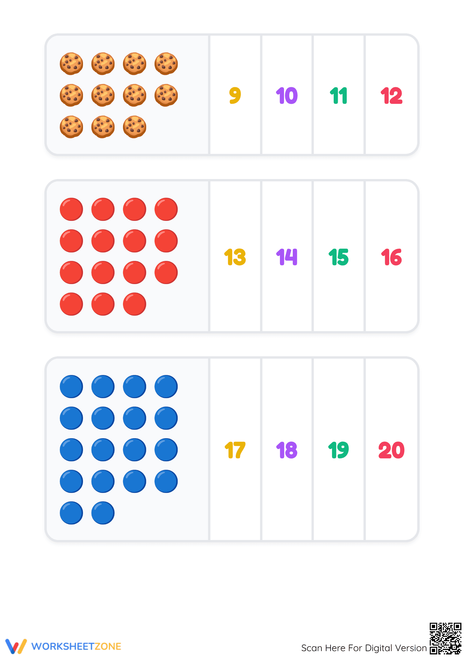 Essential Preschool Counting Worksheet: Count and Click - Page 2