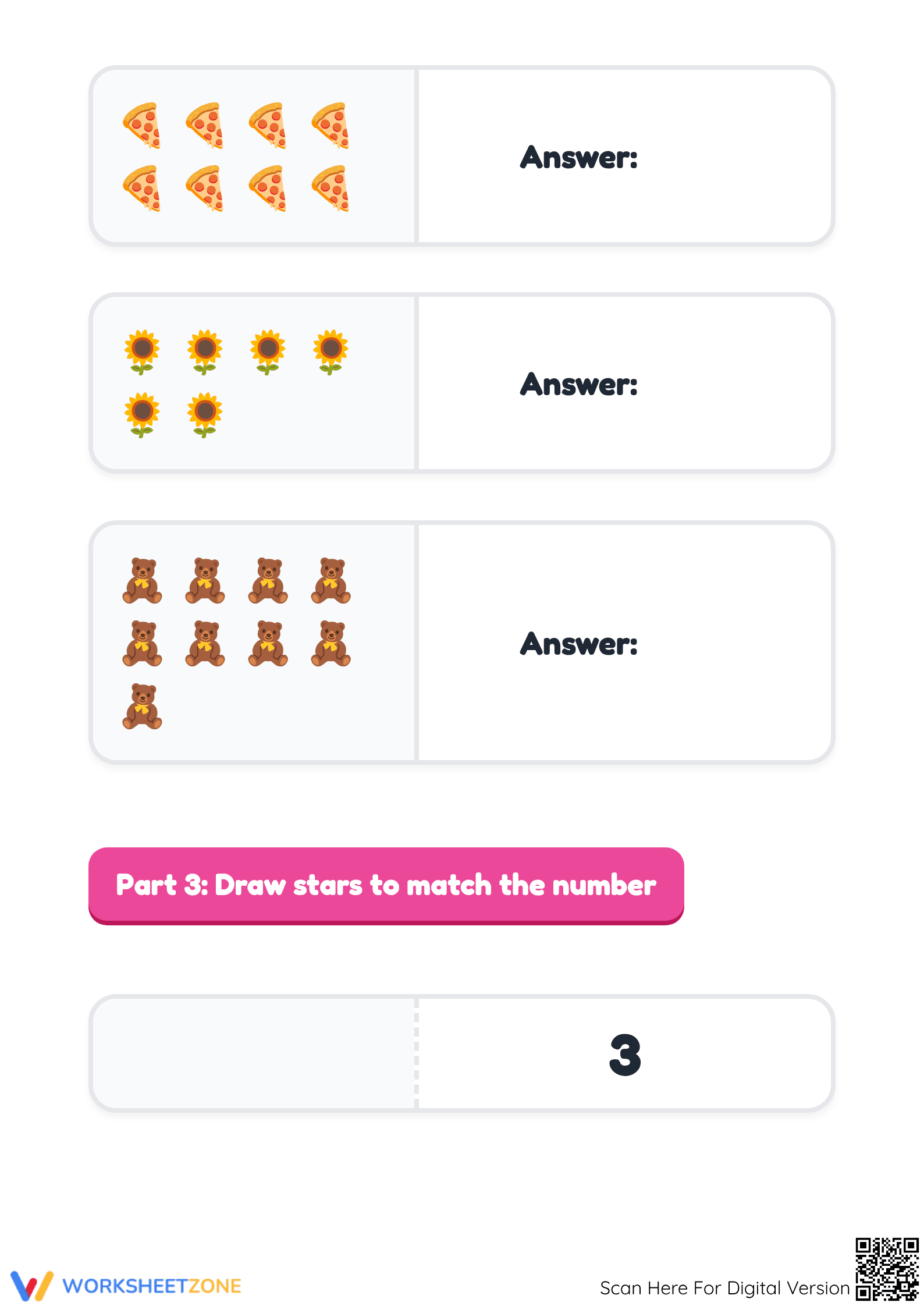 Essential Preschool Counting Worksheet: Count and Click - Page 4