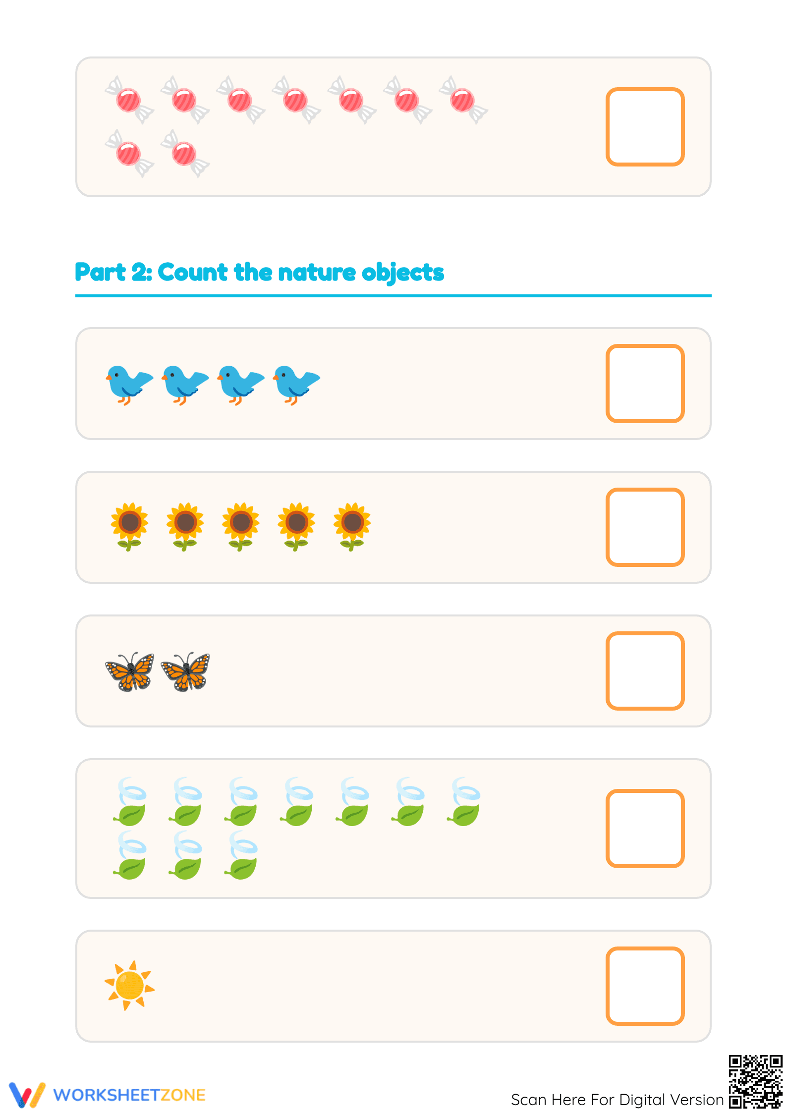 Essential Count and Write Numbers Worksheet | Kindergarten - Page 2