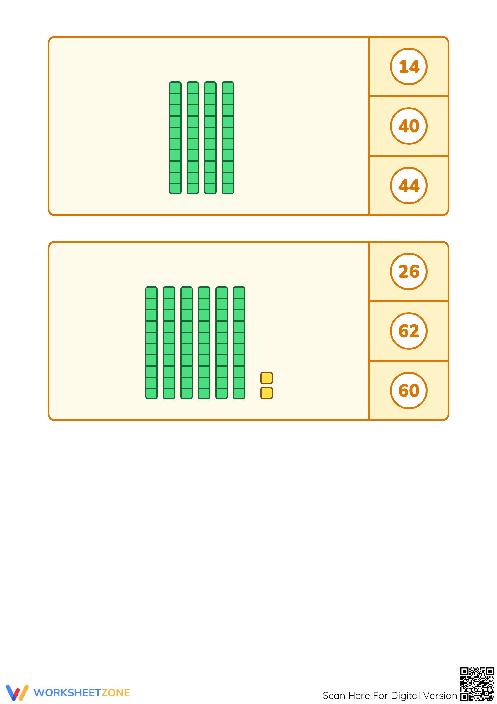 Printable Count in Tens Worksheet | Kindergarten Math - Page 3