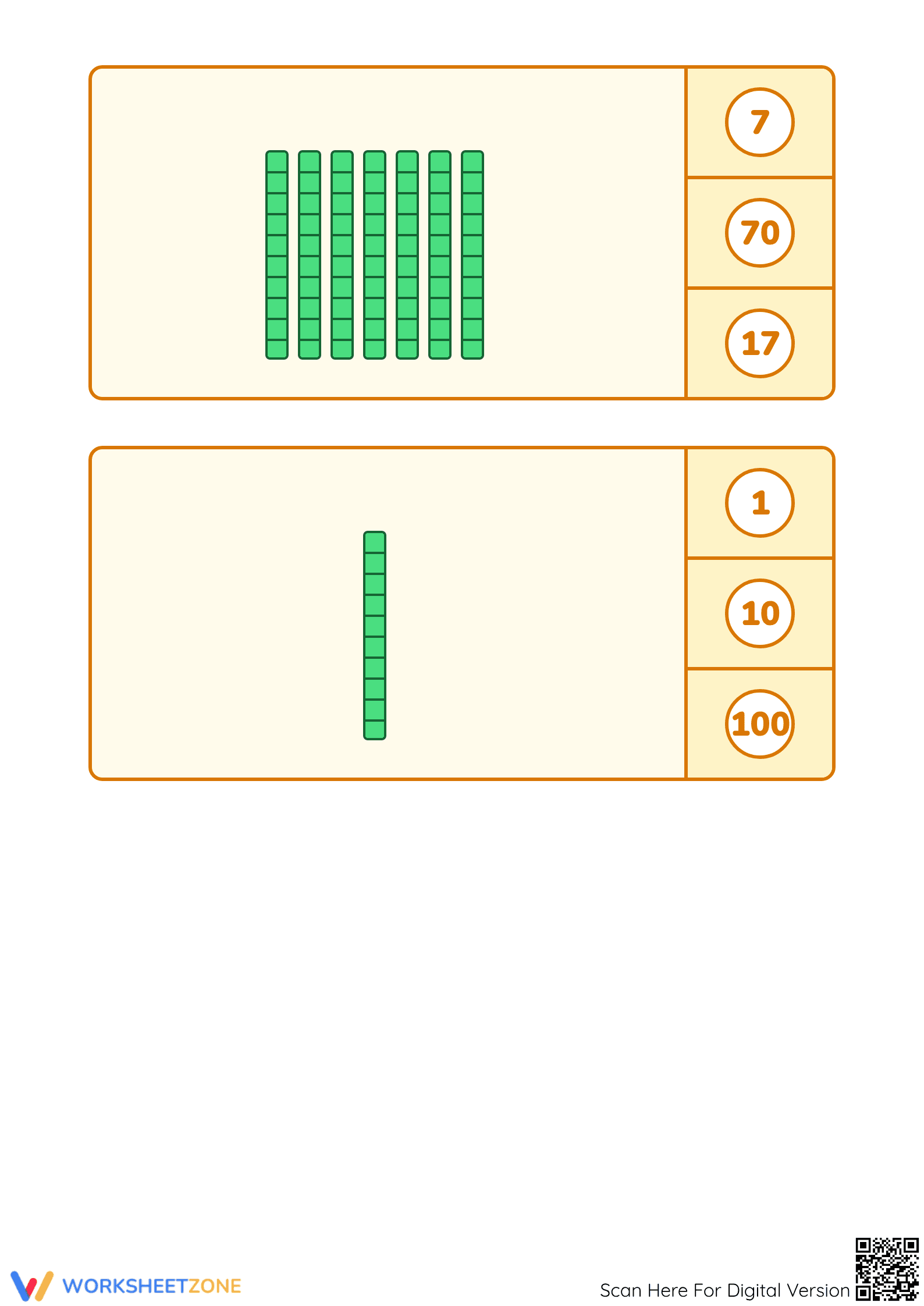 Printable Count in Tens Worksheet | Kindergarten Math - Page 4