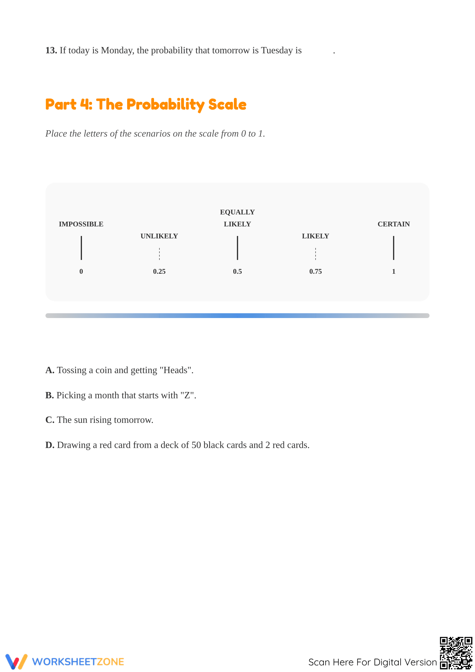 Essential Probability Worksheet | Grade 5-7 Data & Math - Page 4