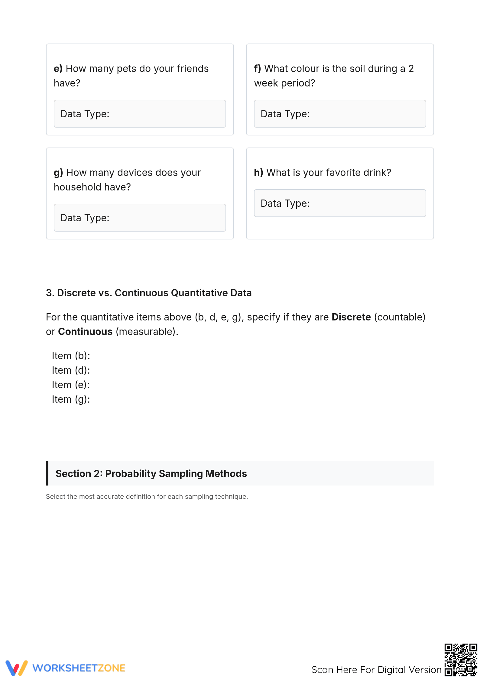 Printable Data Collection & Counting Worksheet | Grade 1 Math - Page 2