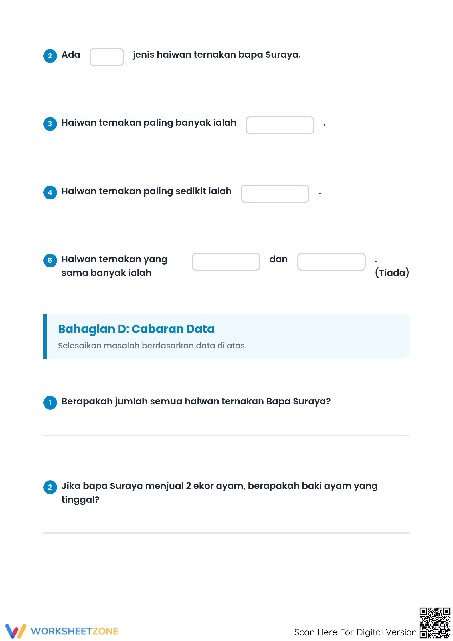 Bar Chart Interpretation Worksheet | Grade 2-4 Essential - Page 4