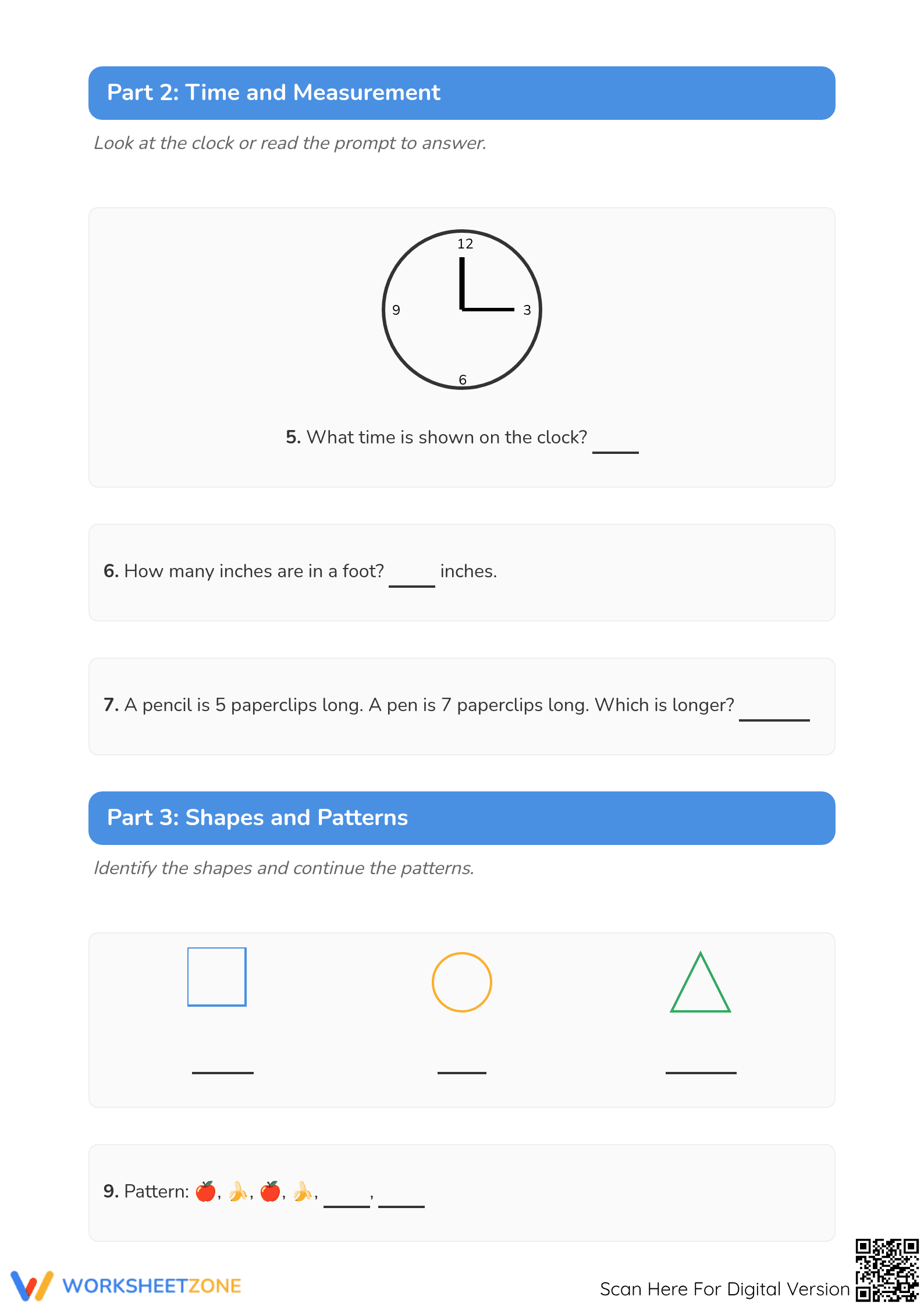 Grade 1 Data — Complete No-Prep Worksheet Packet - Page 2