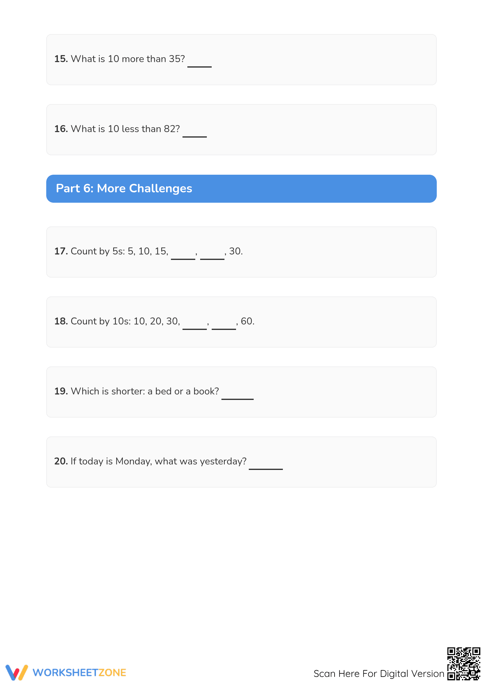 Grade 1 Data — Complete No-Prep Worksheet Packet - Page 4