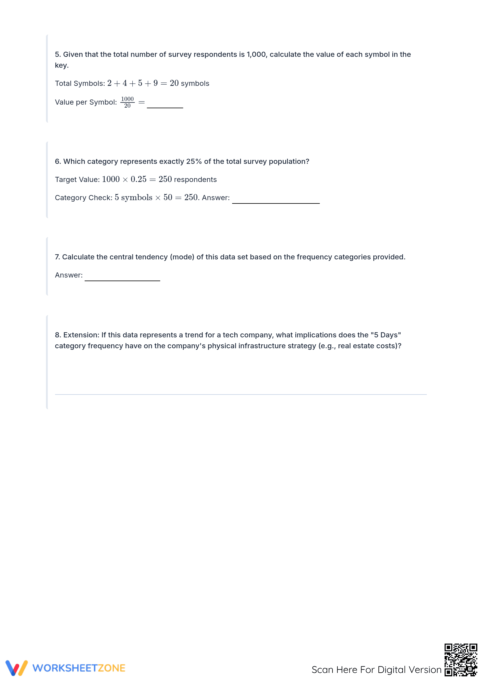 Printable Advanced Pictogram Worksheet | College Math - Page 3
