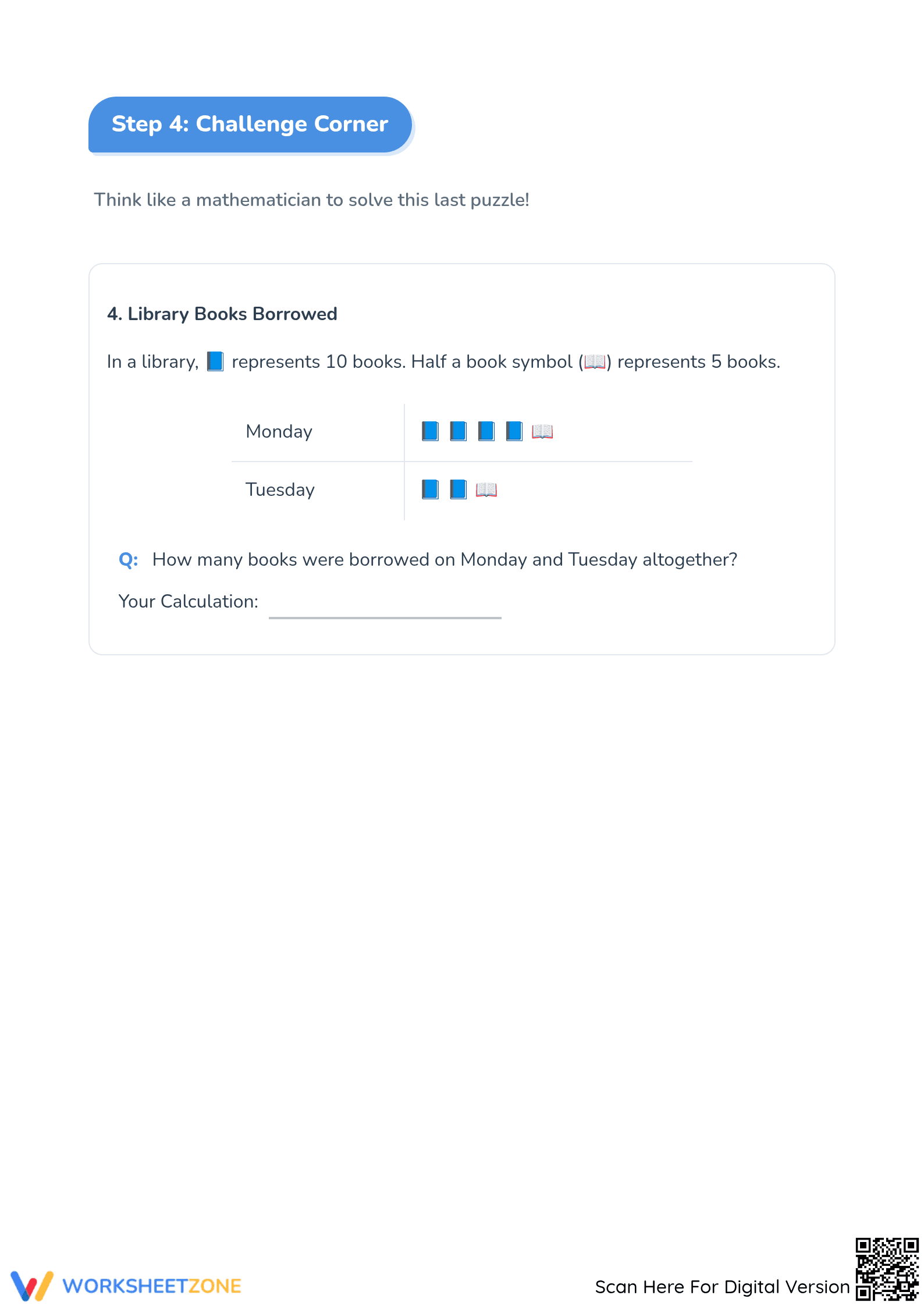 Grade 4 Pictograms — Complete No-Prep Worksheet - Page 5