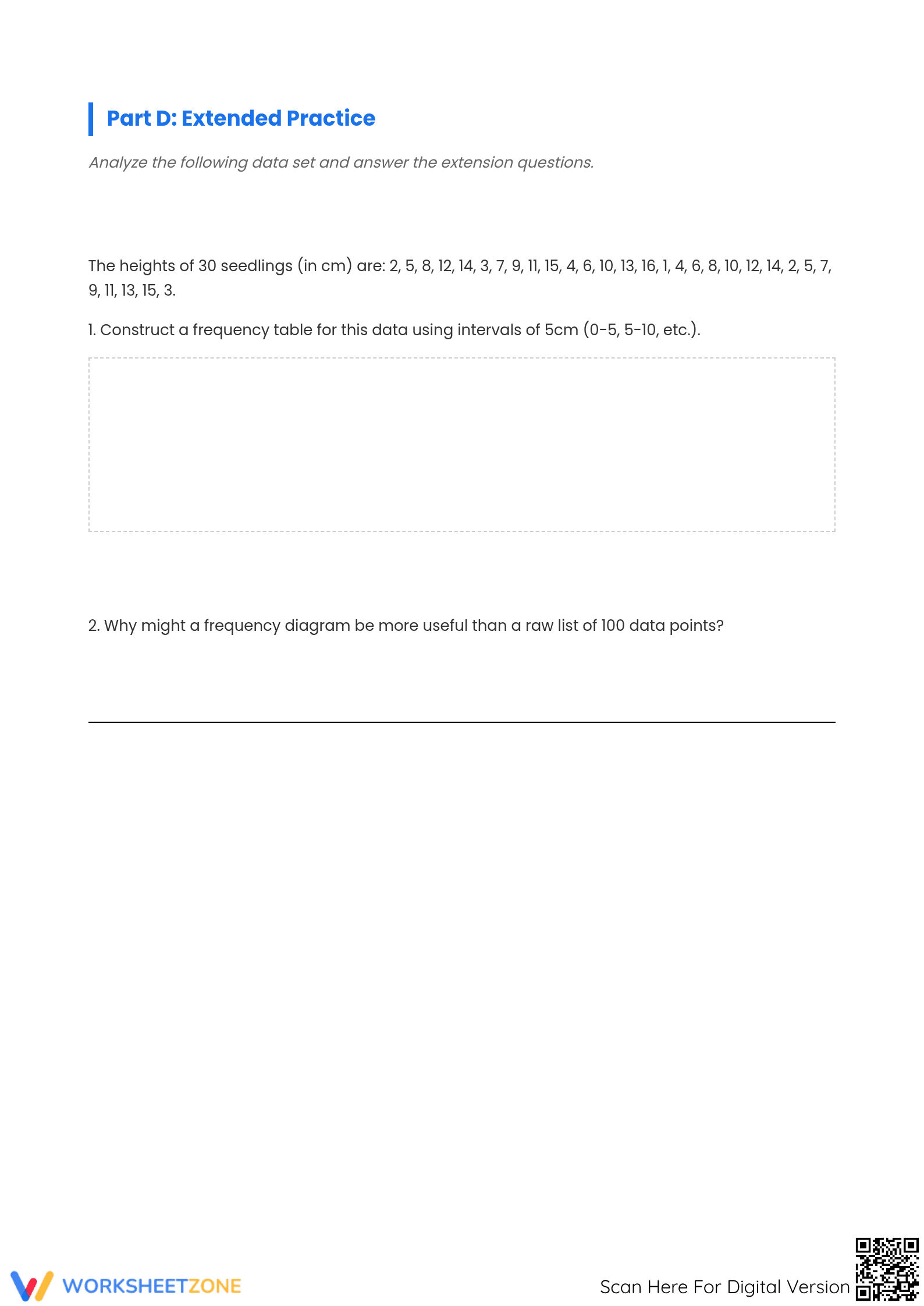 Interpreting Histograms Worksheet | Essential Grade 7/8 Math - Page 4