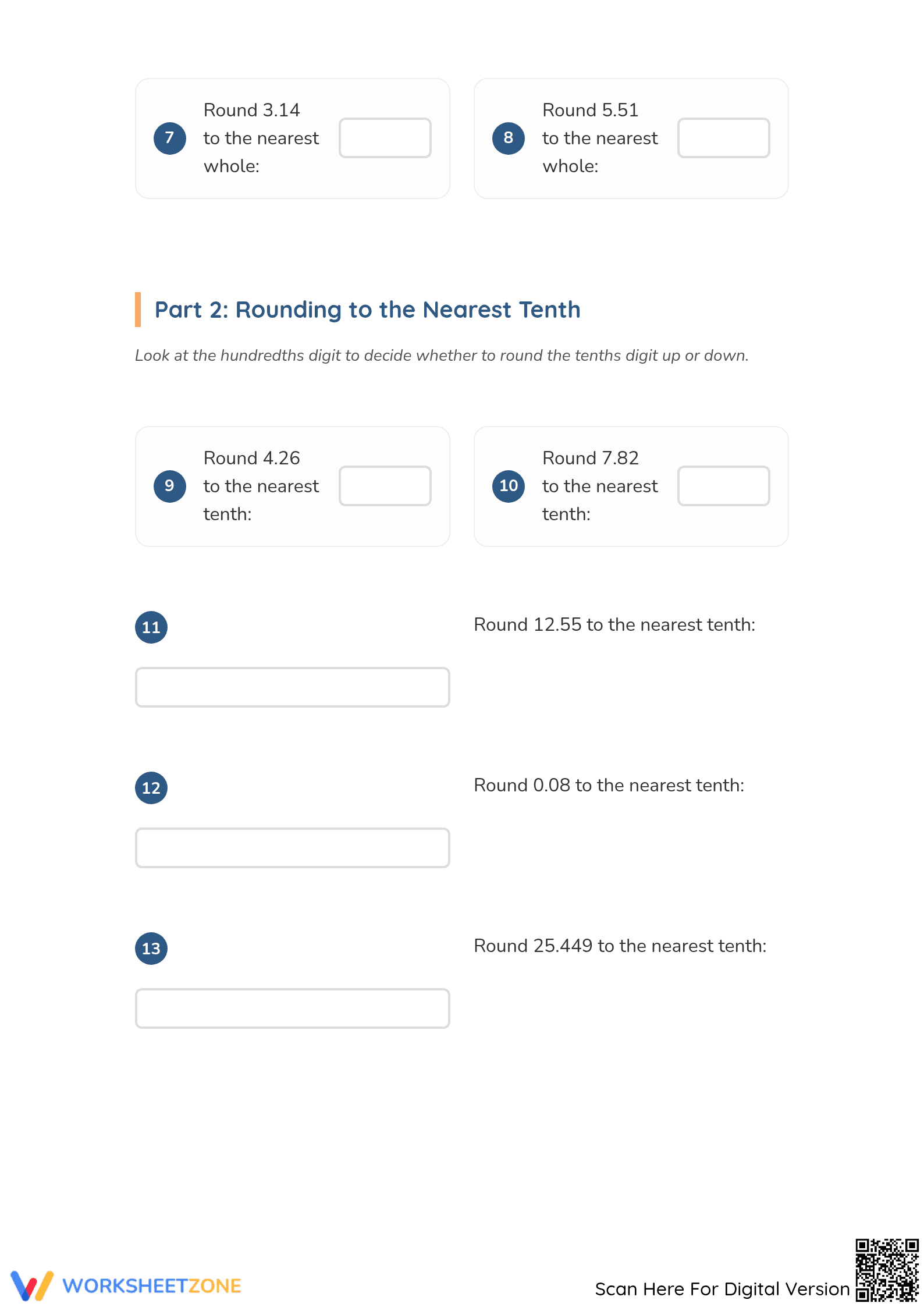 Grade 4 Decimals — Complete No-Prep Worksheet Packet - Page 2