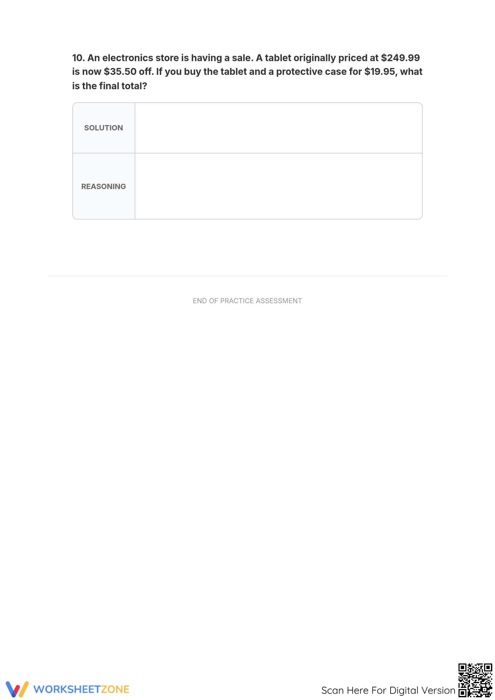 Printable Decimal Word Problems Worksheet | Grade 5 - Page 5