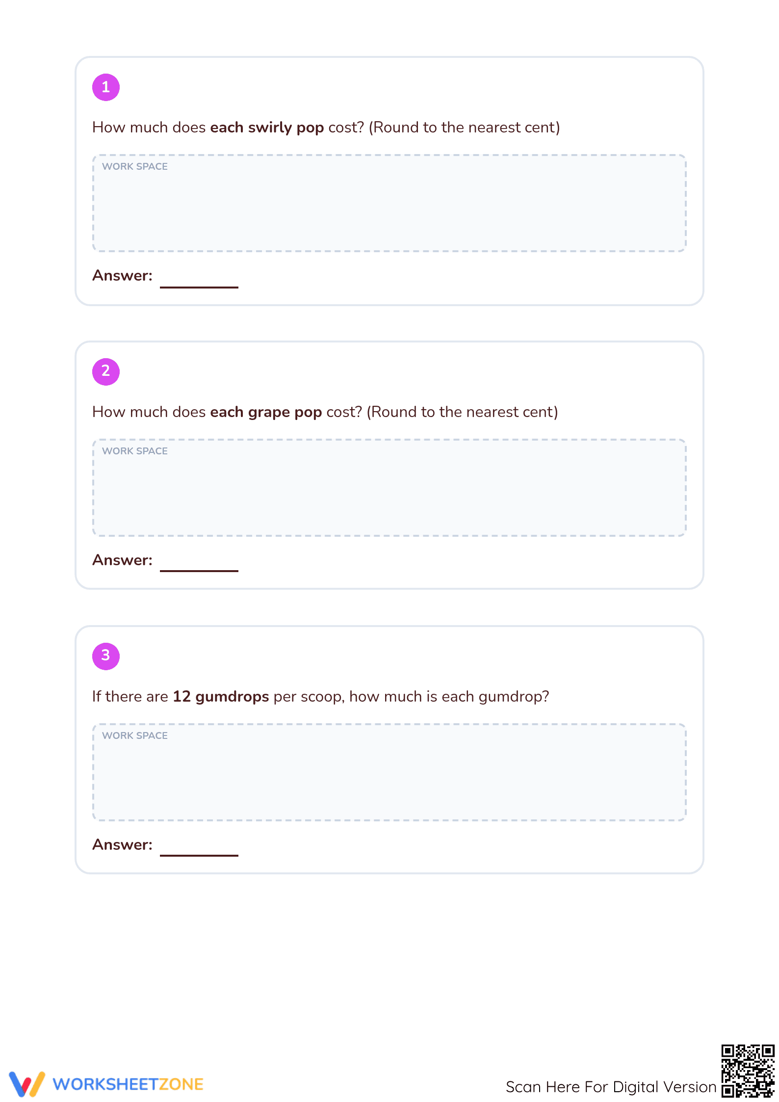 Printable Dividing Decimals Worksheet | Grade 5 Math - Page 2