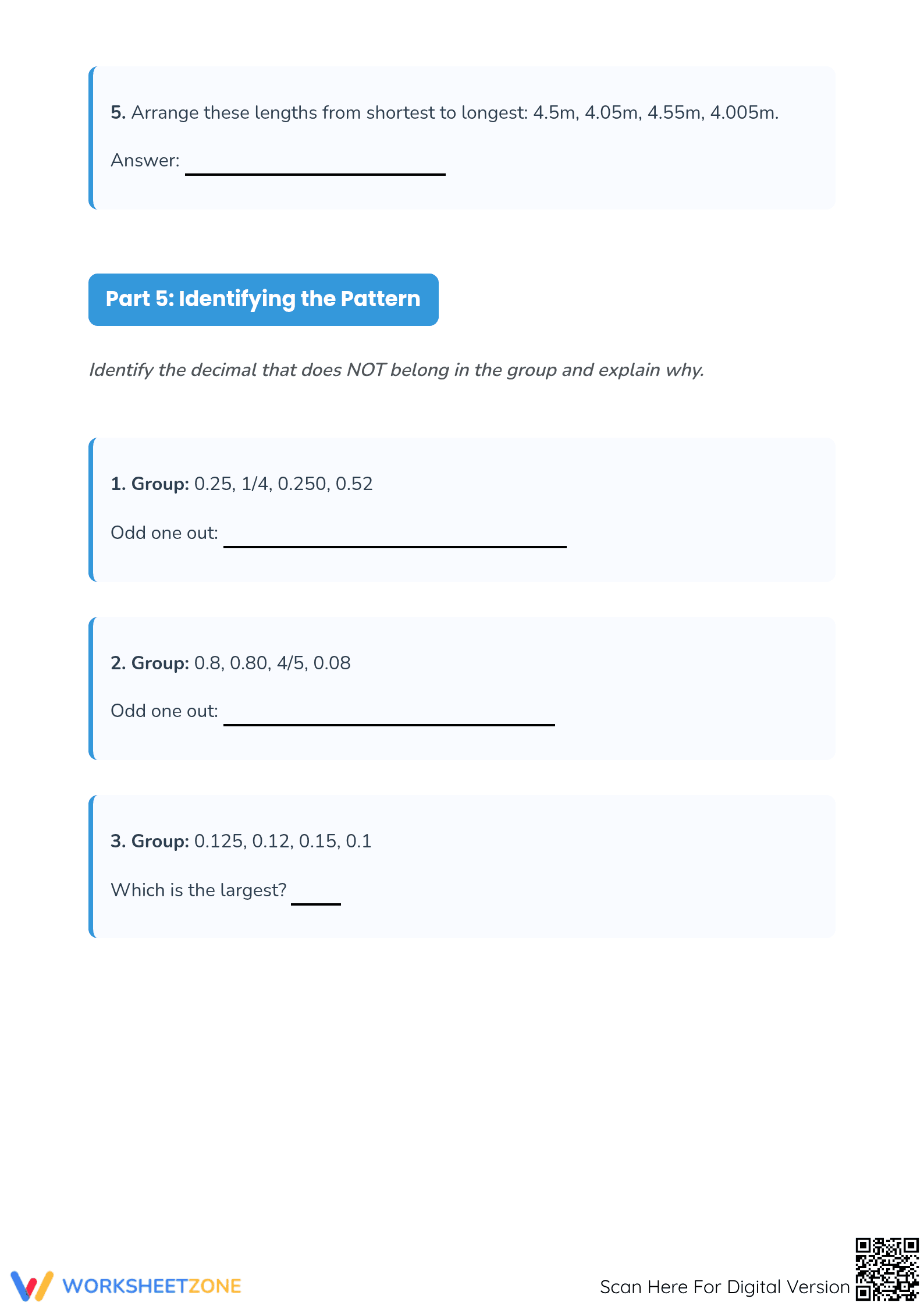 Printable Decimal Operations Worksheet | Grade 5 Math - Page 5