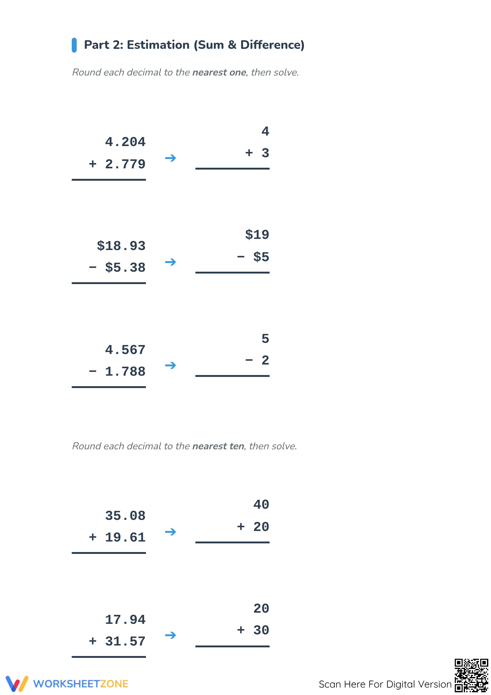 Printable Rounding Decimals Worksheet | Grade 5 Math Aligned - Page 3