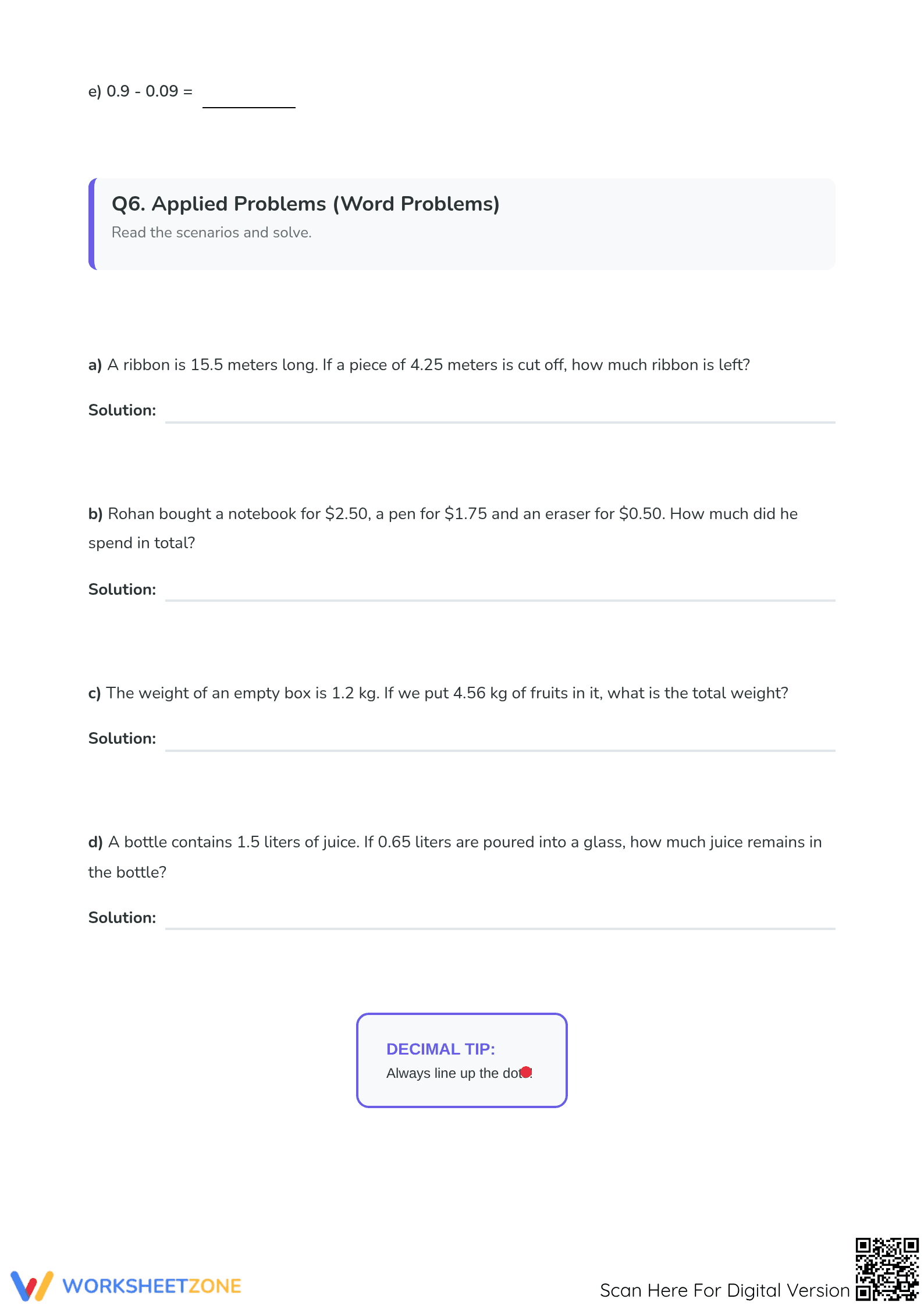Essential Grade 5 Decimal Addition Worksheet | Printable - Page 4