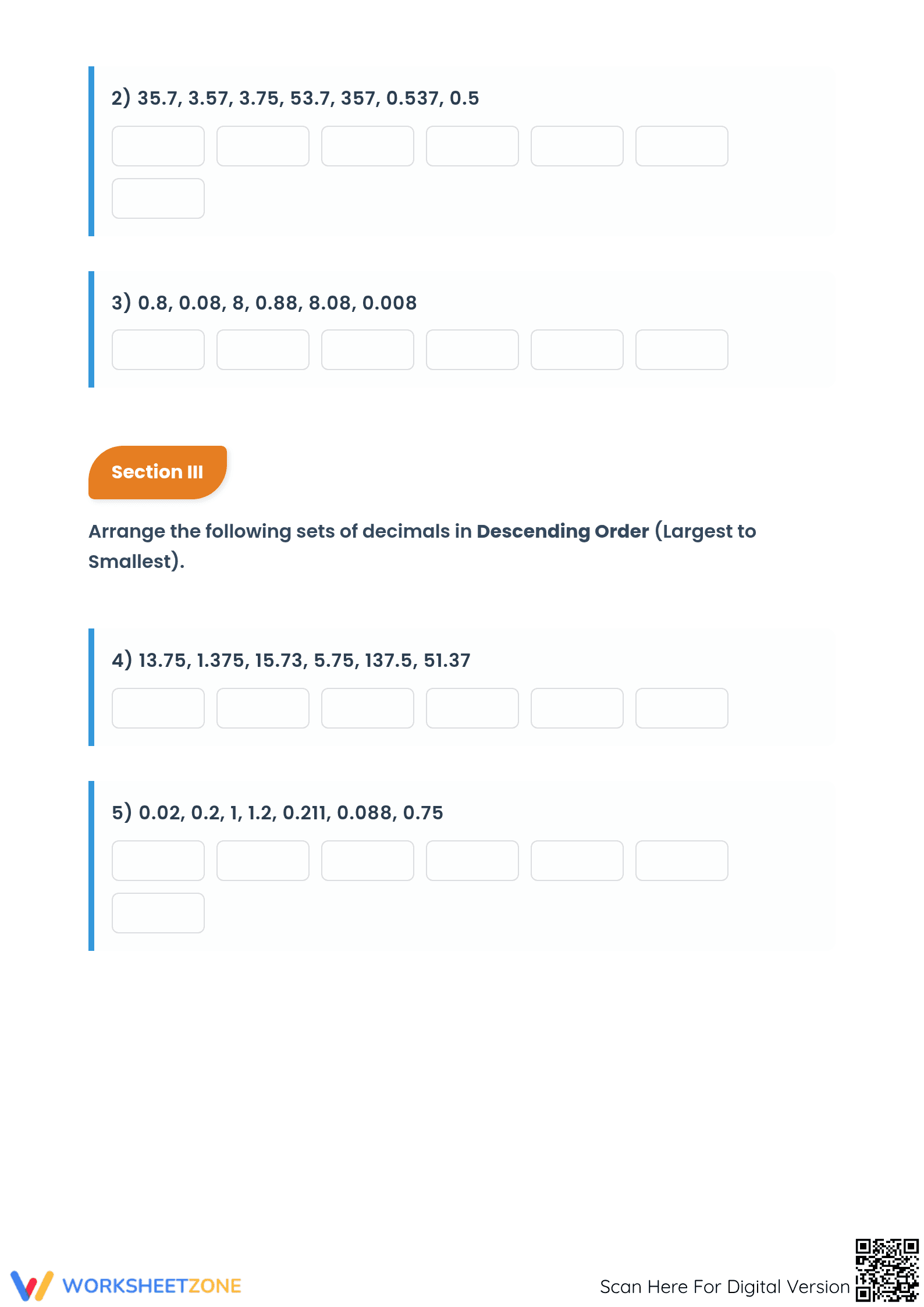 Grade 5 Decimals Masterclass: Essential Printable Worksheet - Page 3