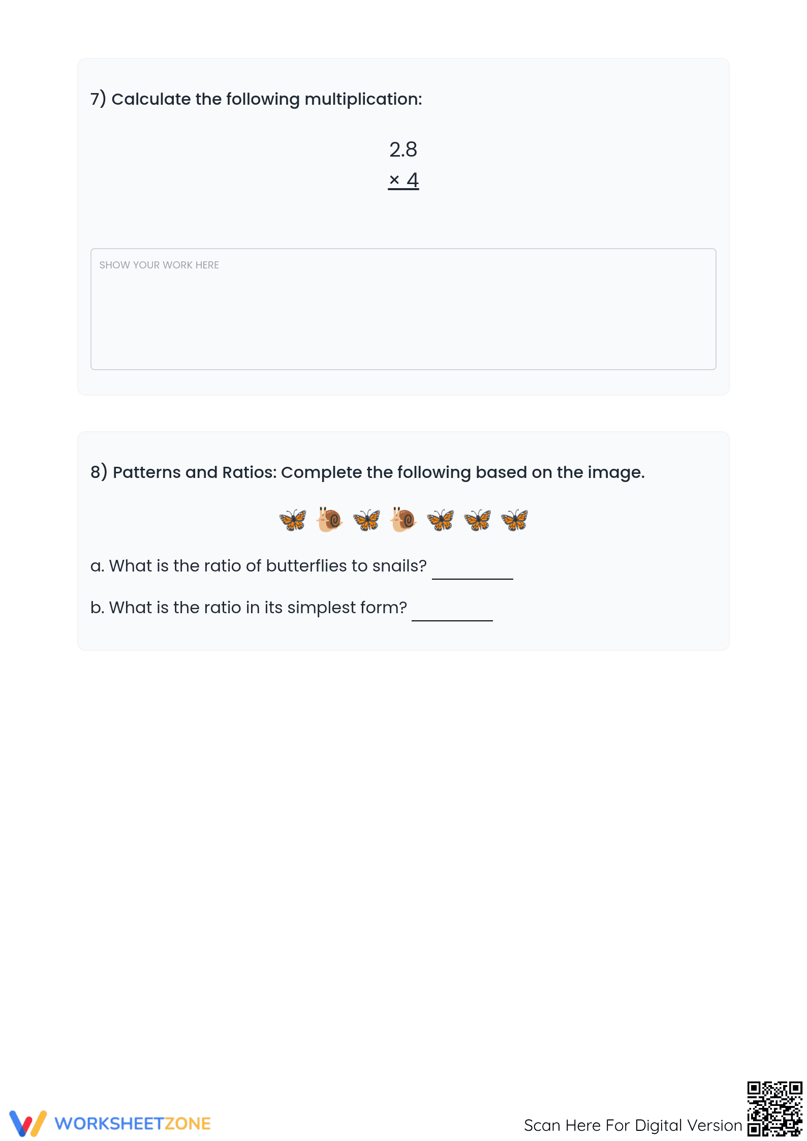6.NS.B.3 Worksheet: Decimals & Ratios — Grade 6 Aligned - Page 5