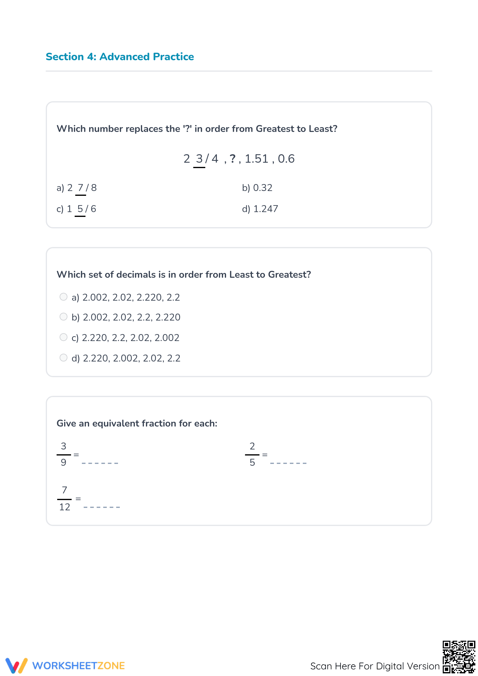 Essential Decimal Study Guide: Grade 5 CCSS 5.NBT.B.7 Aligned - Page 4