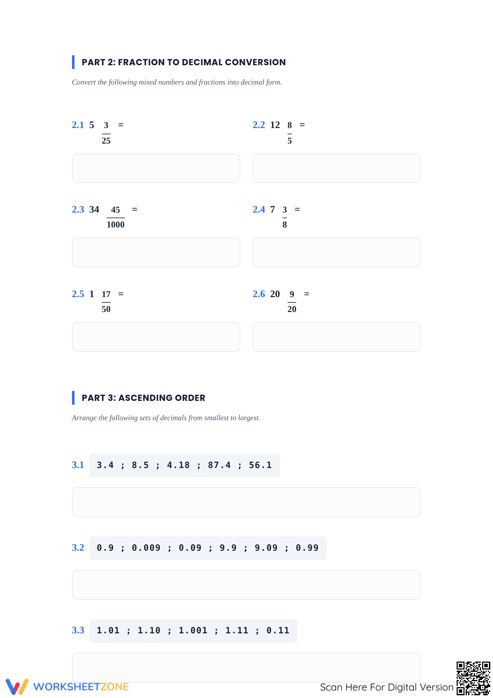 Essential Decimals Practice Worksheet | Grade 6 Math Ready - Page 2