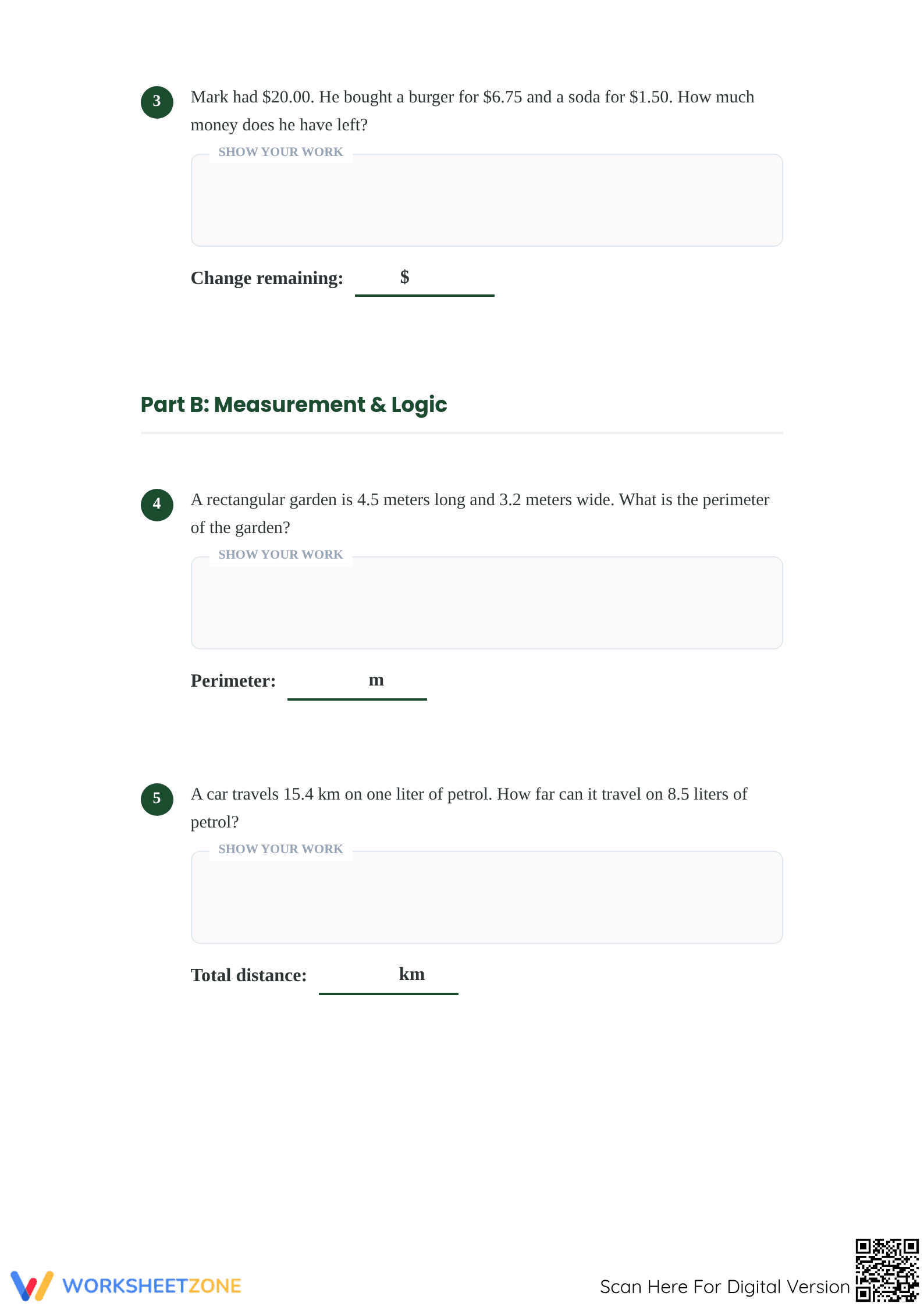 Ready Decimal Worded Problems Worksheet | Grade 5 Math - Page 2