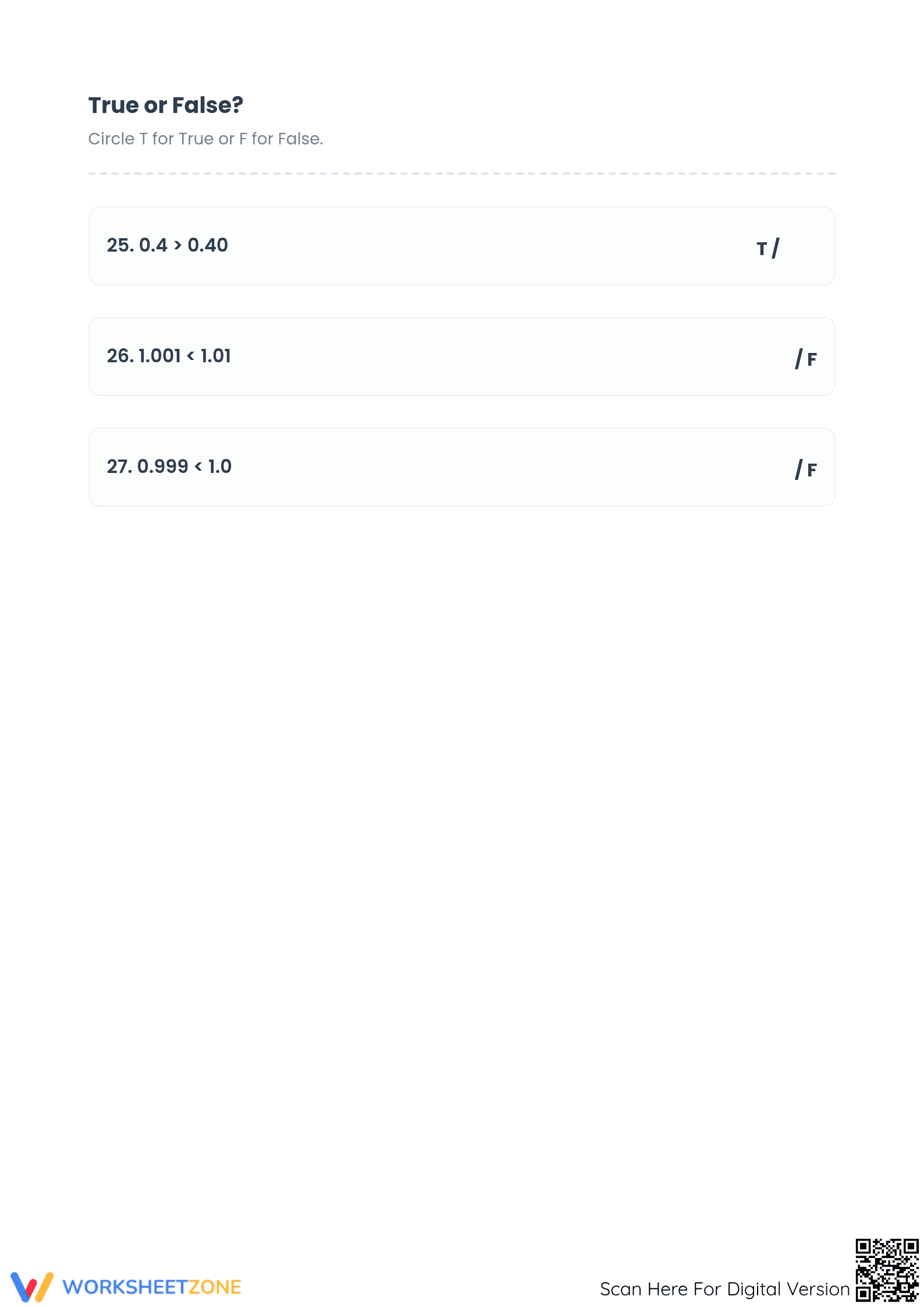 Decimals Tenths and Hundredths Worksheet | Grade 4 Essential - Page 5