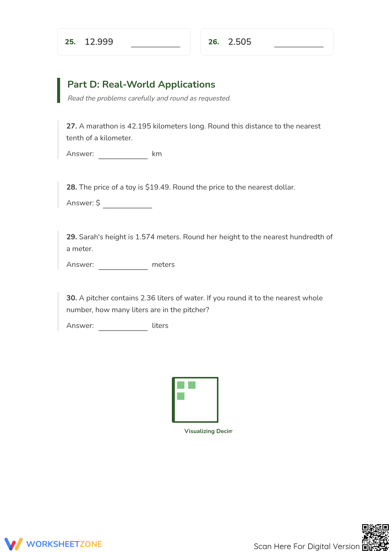 Rounding Decimals Worksheet | Essential Grade 5 Math - Page 3