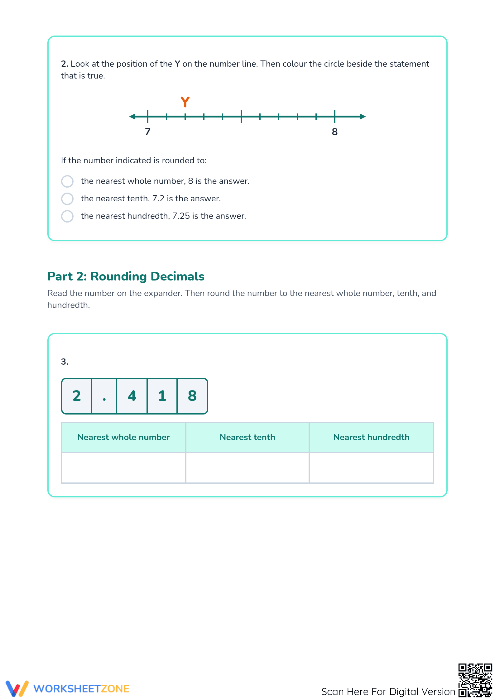 Essential Decimals Practice Worksheet | Grade 6-8 Math - Page 2