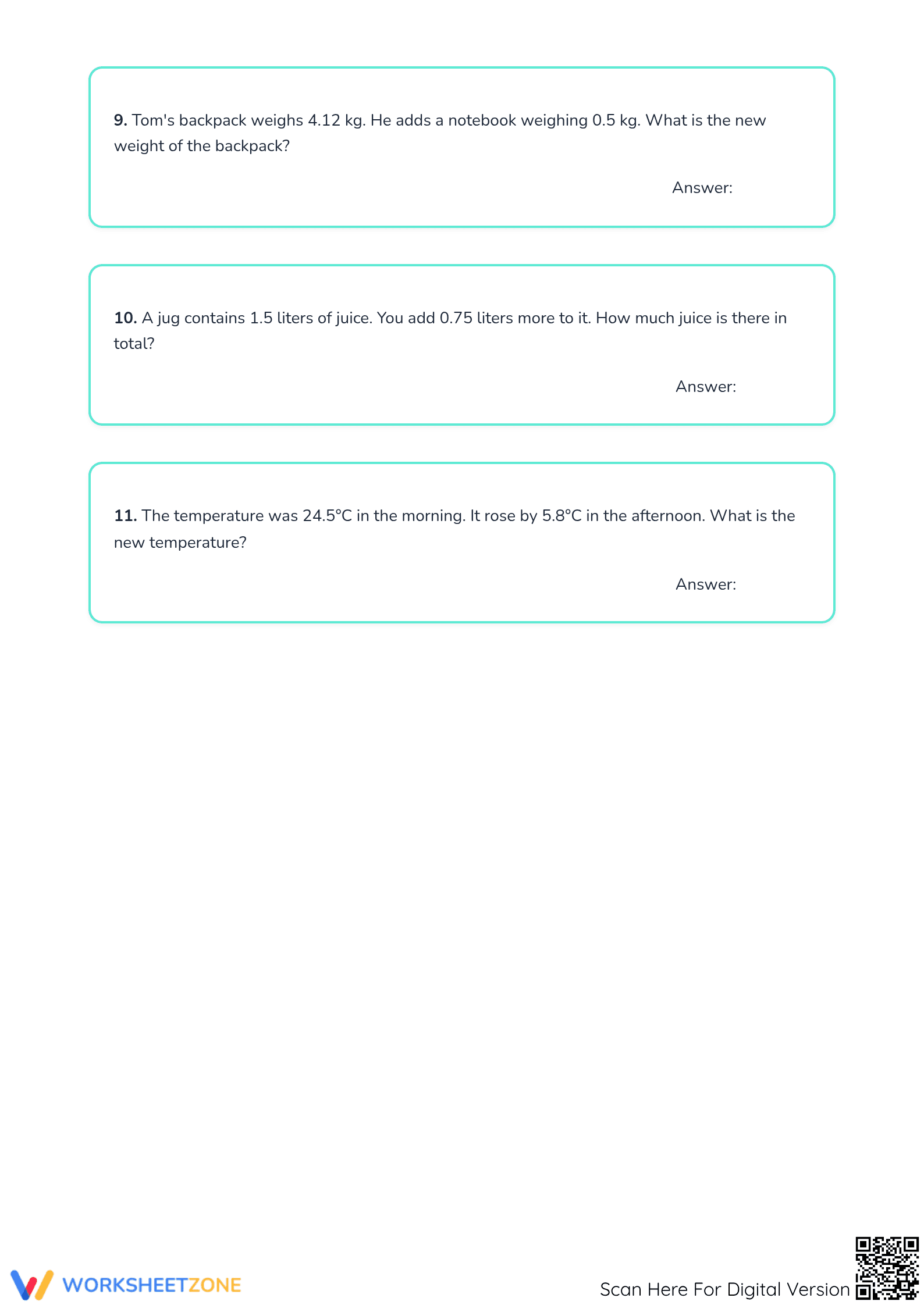 Essential Decimals Practice Worksheet | Grade 6-8 Math - Page 5