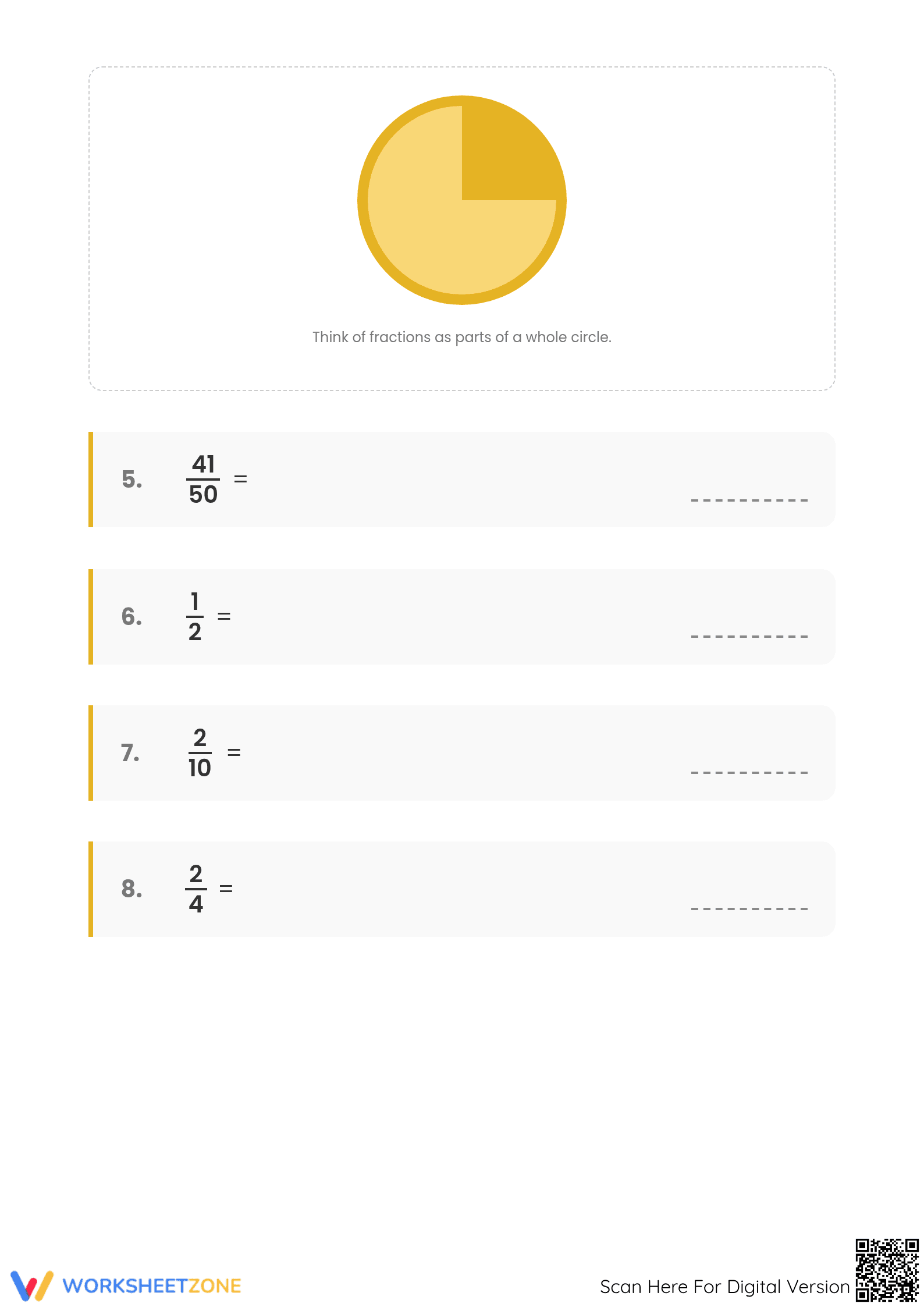 Printable Fractions to Decimals Worksheet | Grade 6-7 Math - Page 2