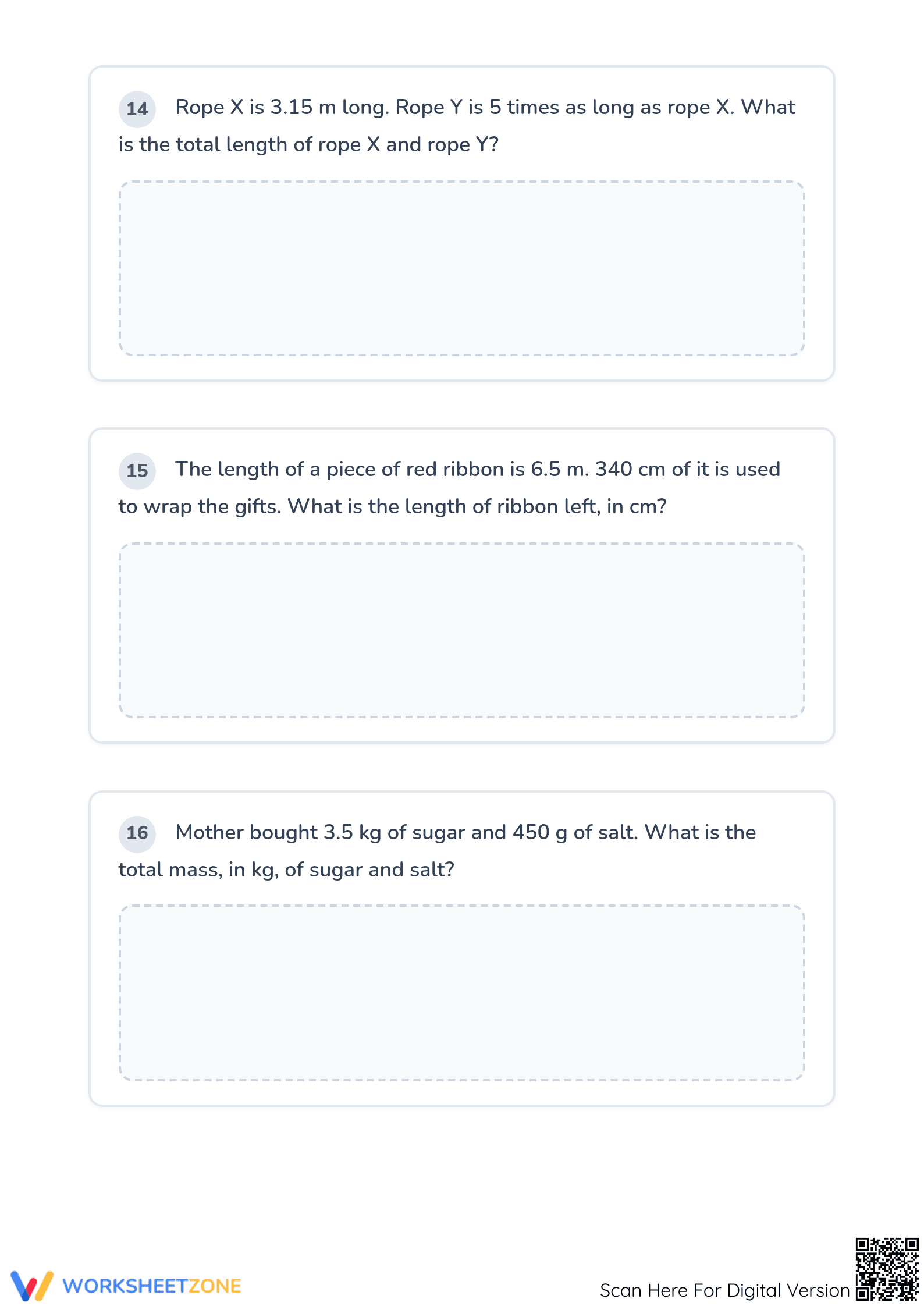 Printable CCSS.MATH.5.NBT.B.7 Decimal Assessment - Grade 5 - Page 4
