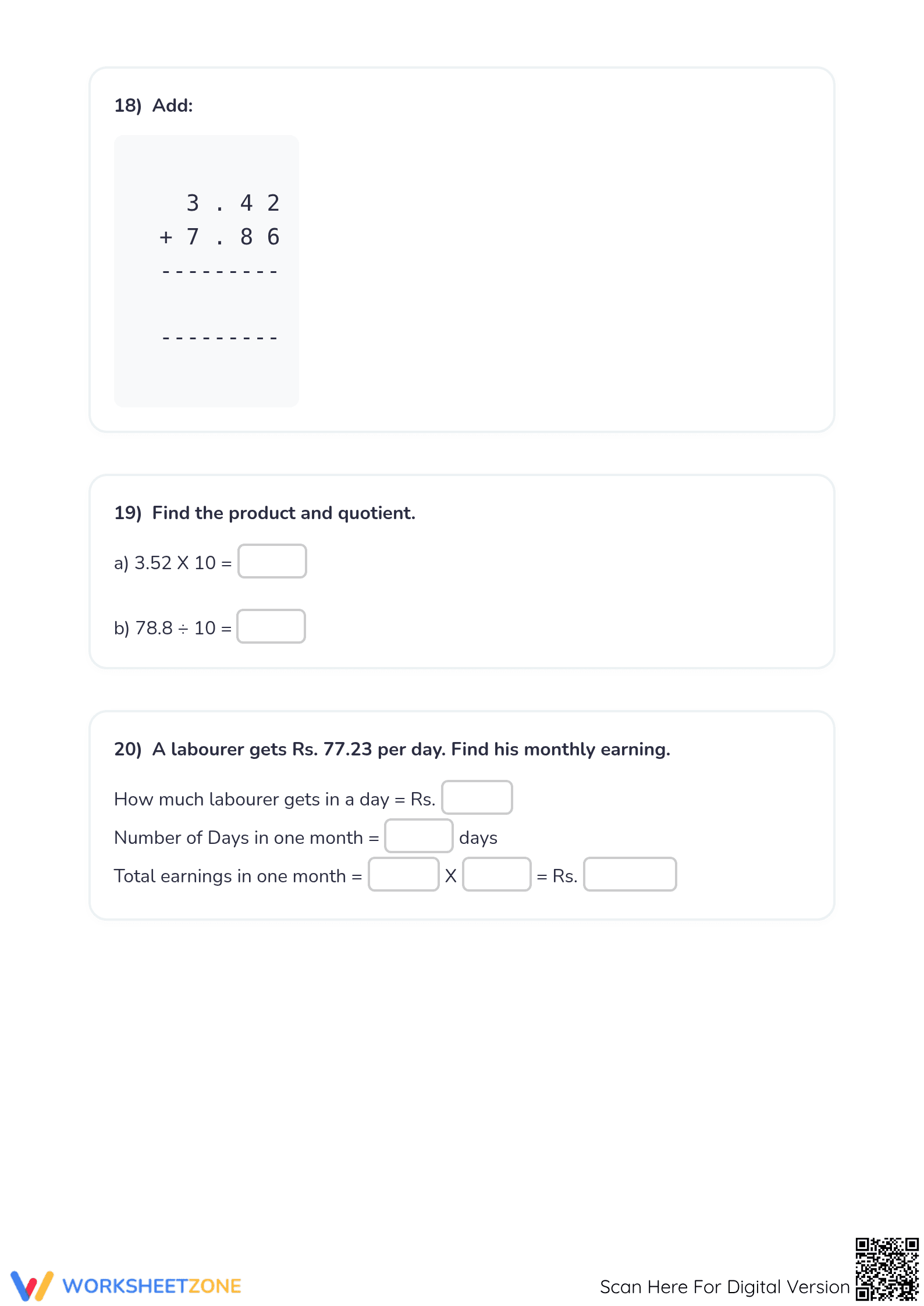 Essential Grade 5 Decimals Assessment: Aligned to 5.NBT.B.7 - Page 5