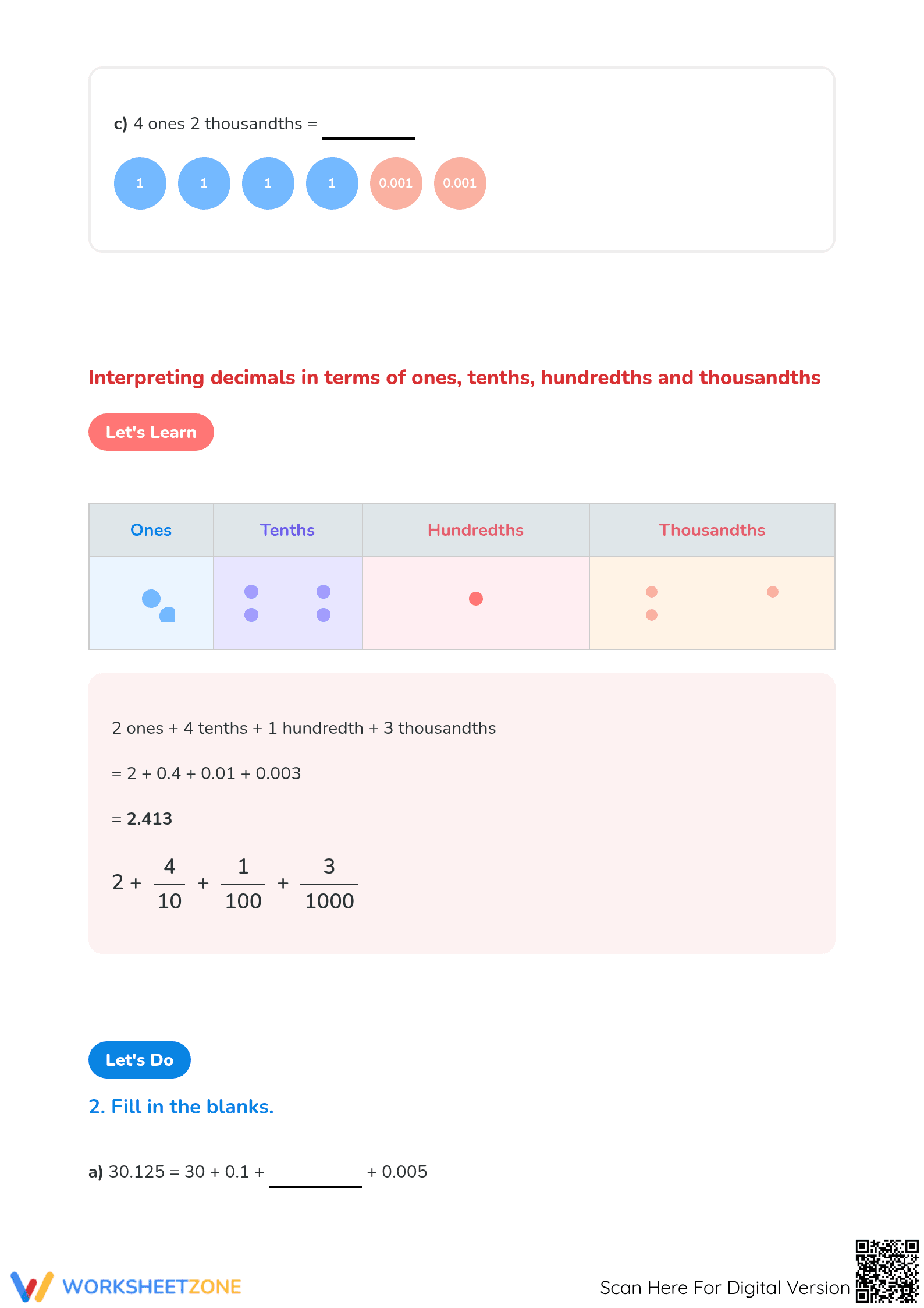 Essential Decimals & Fractions Practice | Grade 4-5 Math - Page 3
