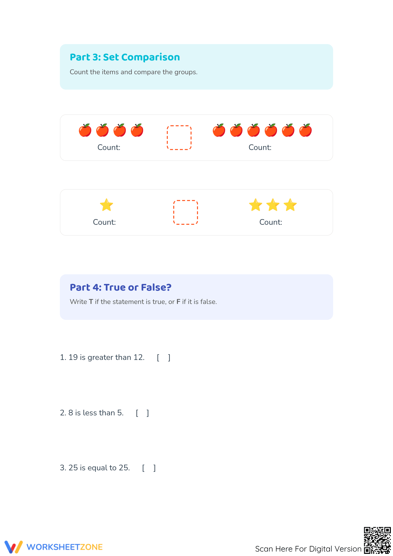 Grade 1 Descending Numbers — Printable No-Prep Worksheet - Page 3
