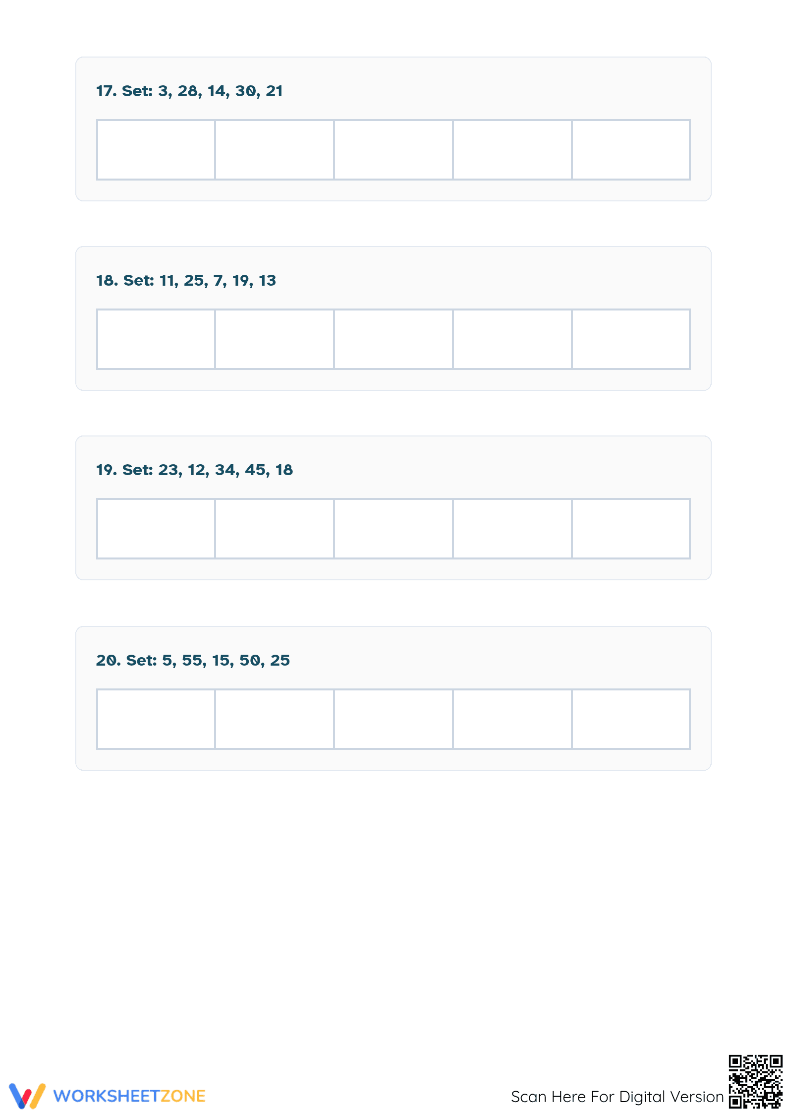 Descending Order within 30 Worksheet | Printable Math - Page 5