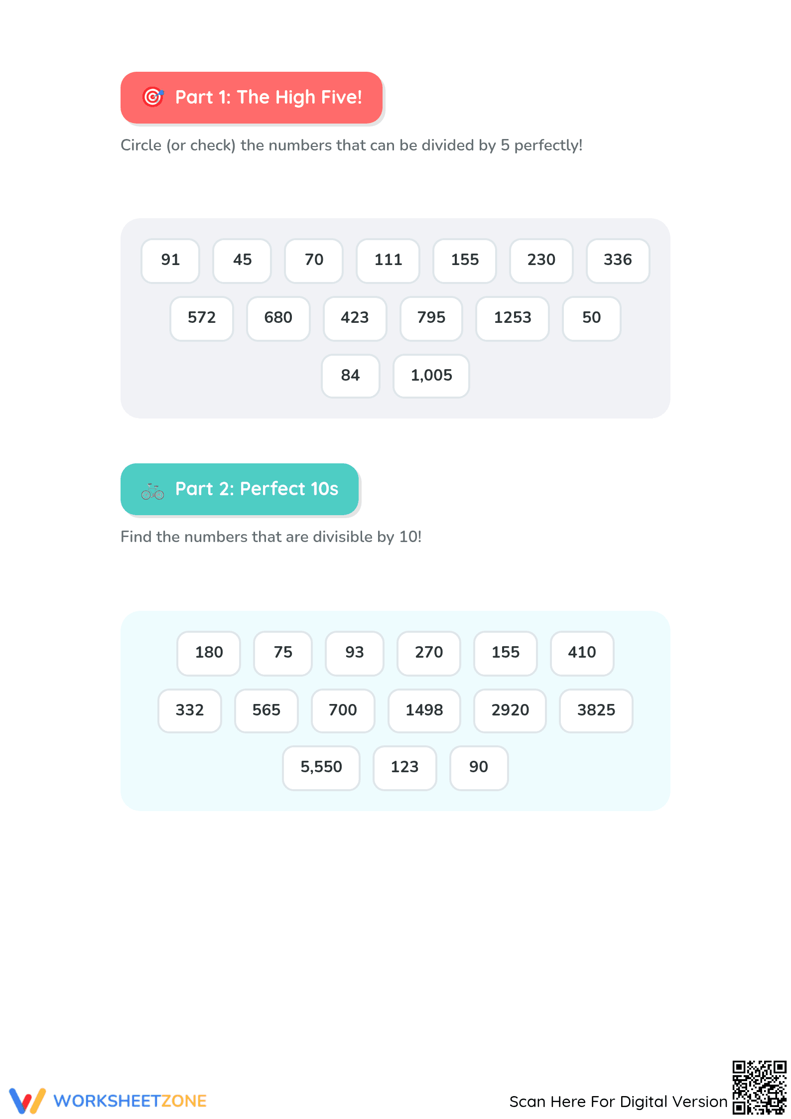 Essential Divisibility Rules Worksheet | Grade 4 Math - Page 2