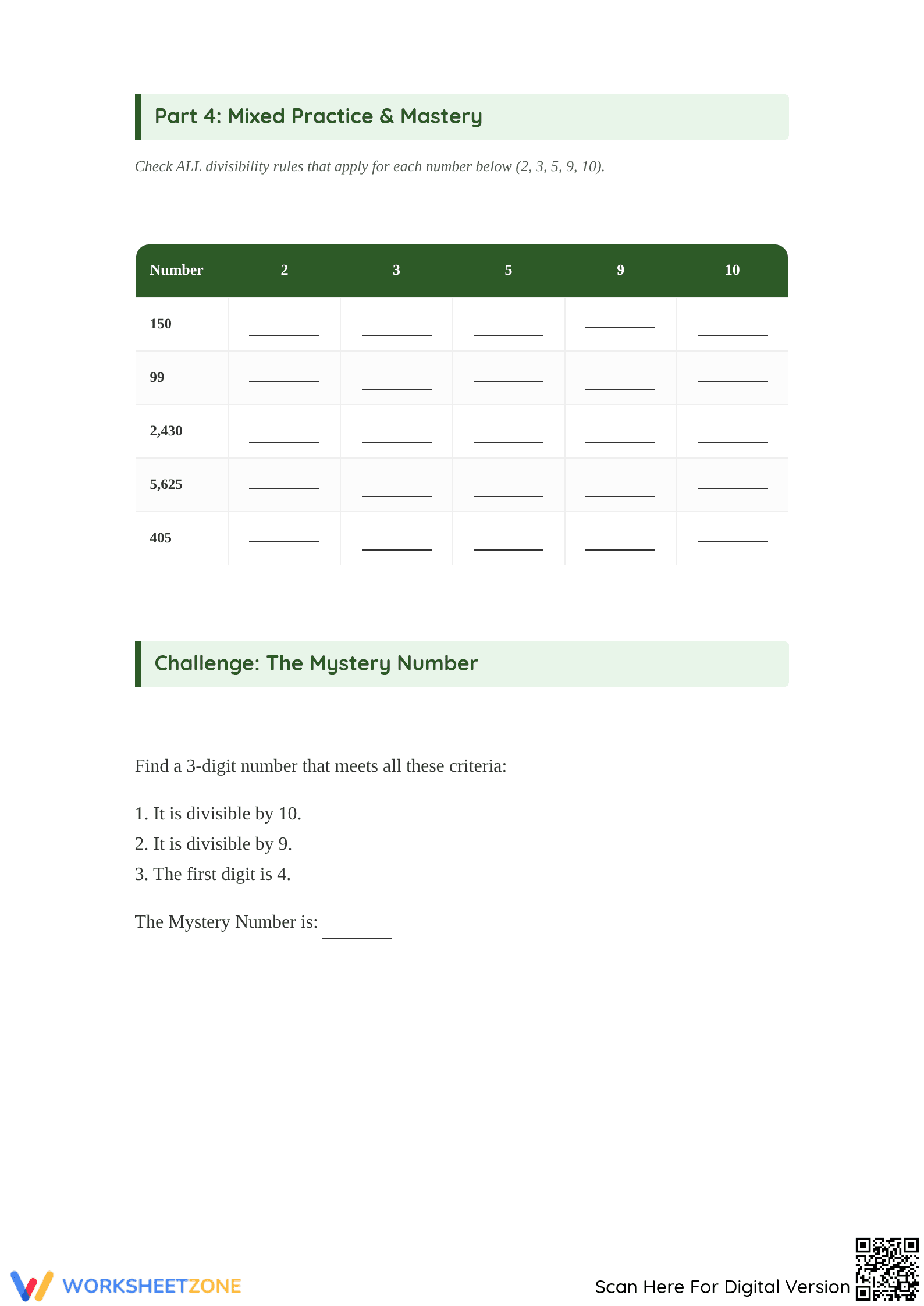 Essential Divisibility Rules 2, 3, and 5 Worksheet | Grade 4 - Page 4