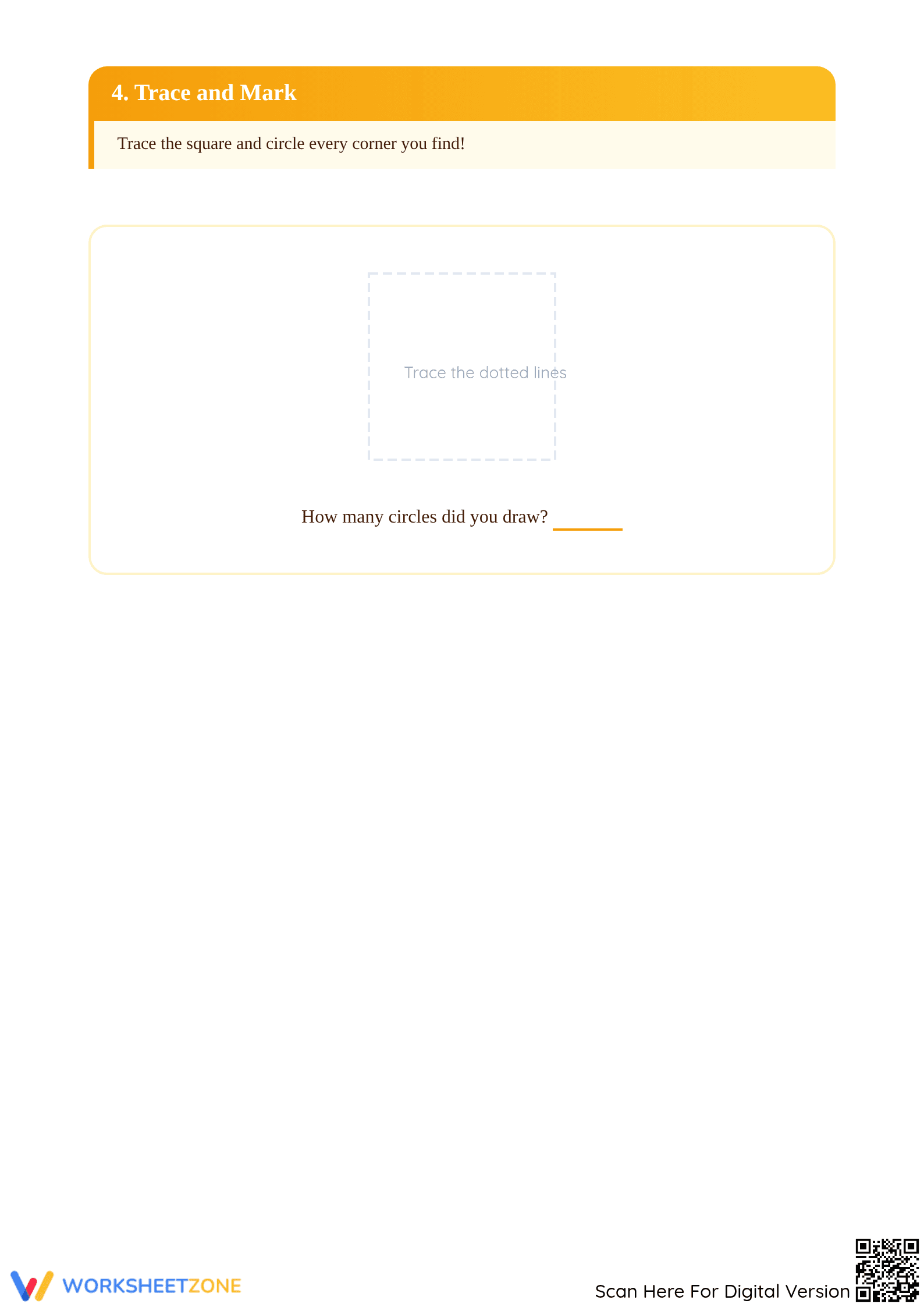 Printable Squares and Corners Worksheet | Grade 1 Math - Page 3