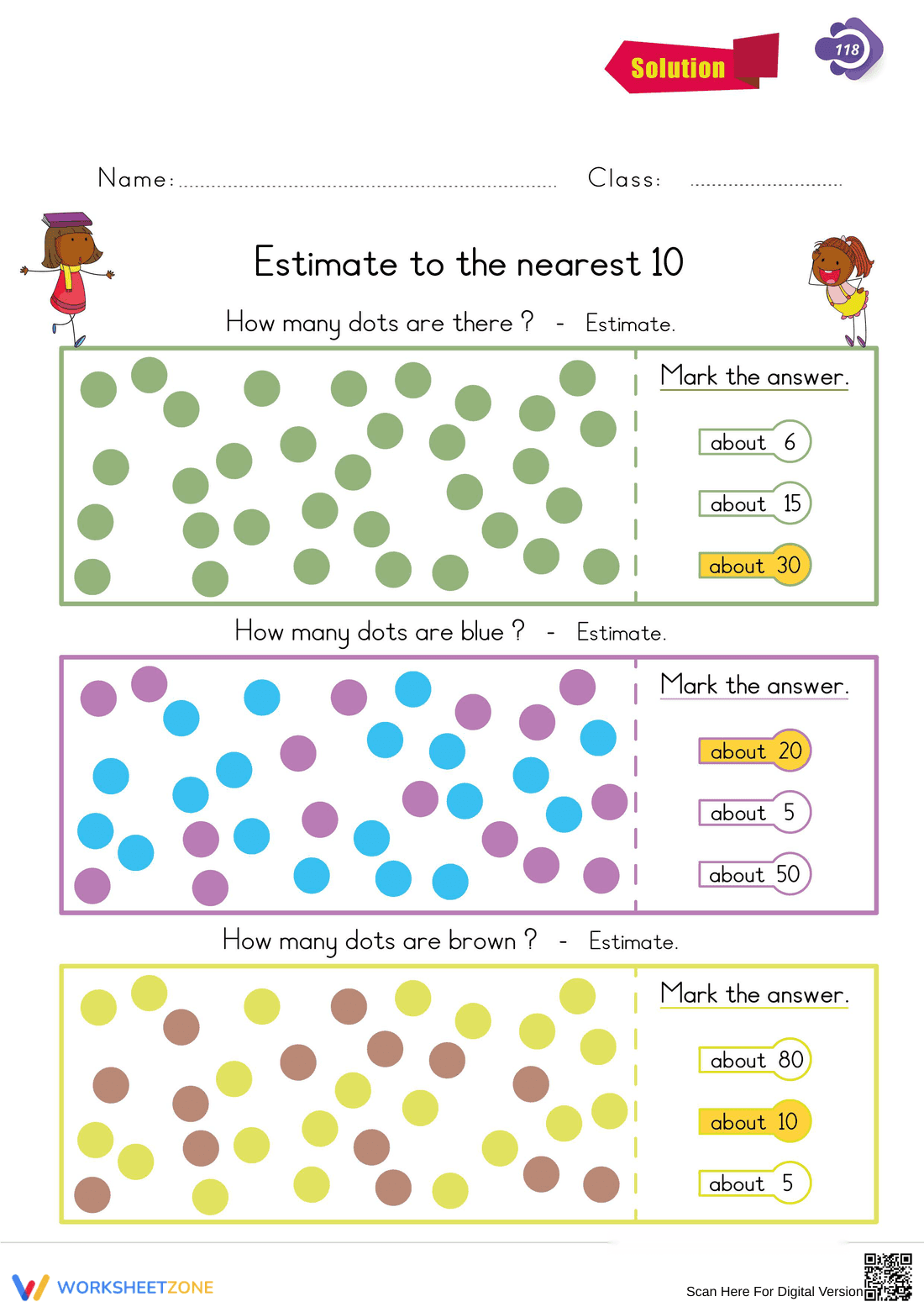 Printable Rounding to the Nearest 10 Worksheet | Grade 3 - Page 2