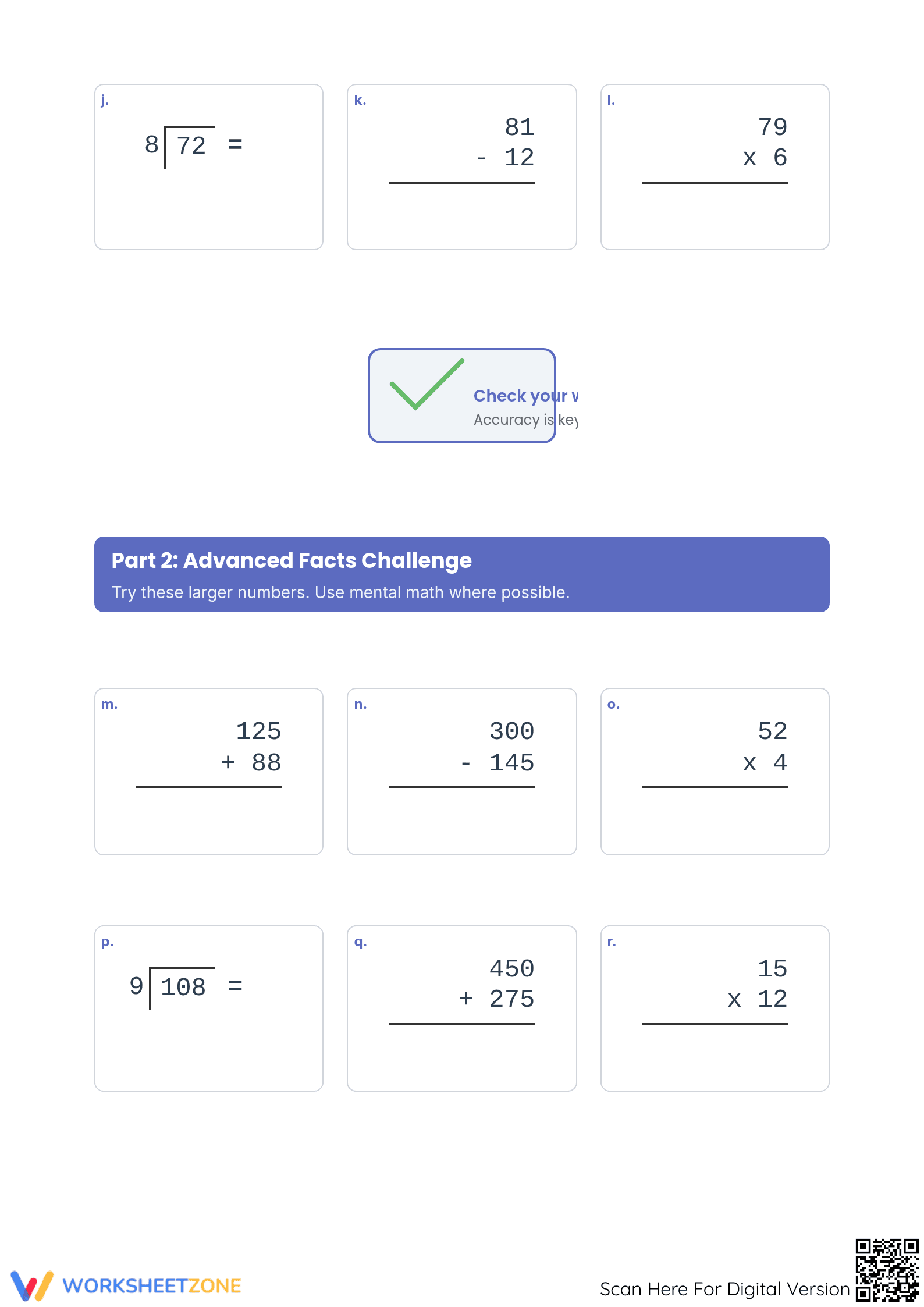 3.OA.D.8 Worksheet: Essential Mixed Operations — Grade 3 - Page 2