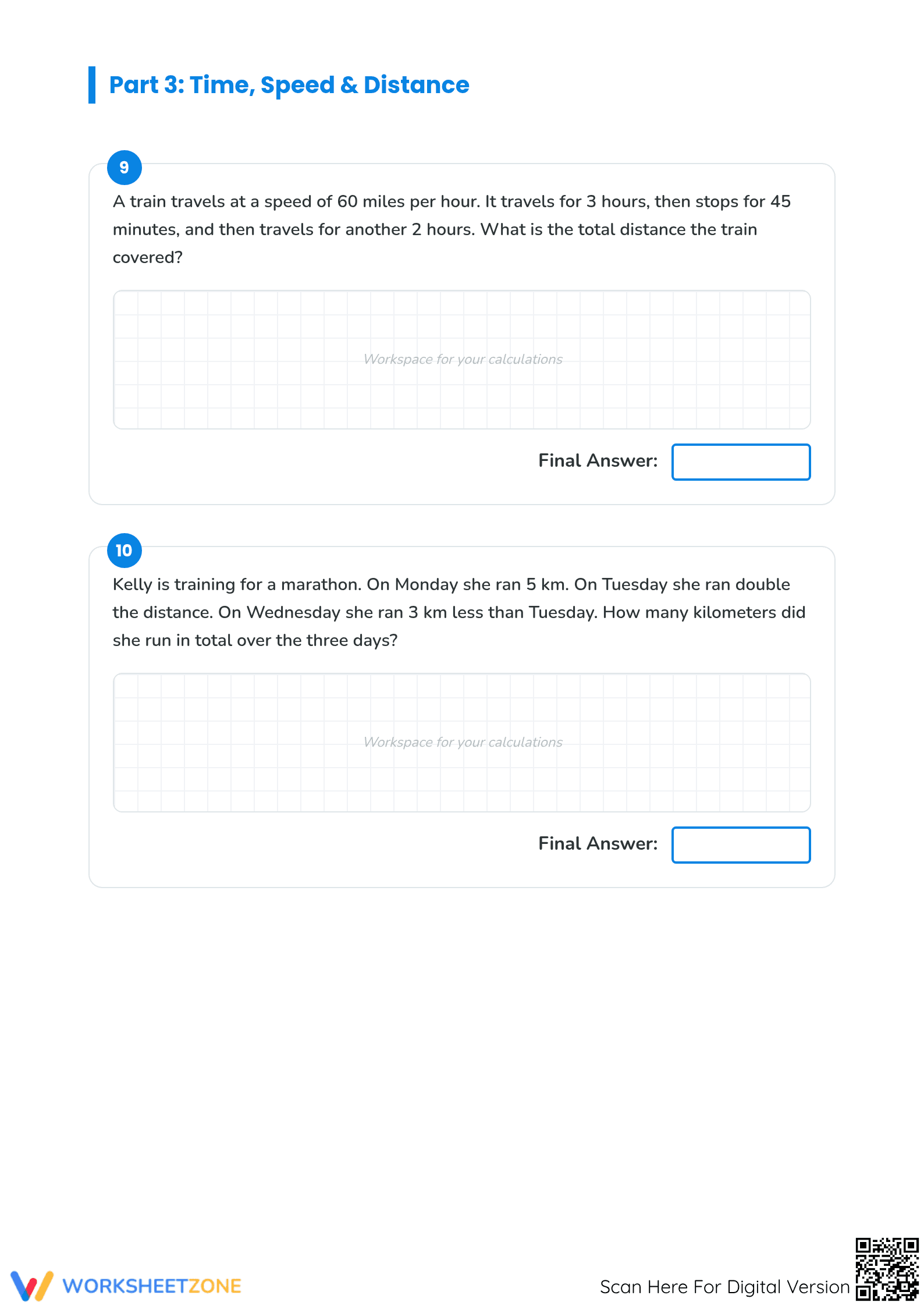 Printable Multi-Step Word Problems Worksheet | Grade 4 Math - Page 5