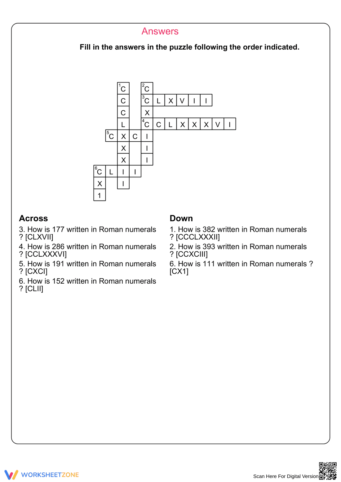 Solve the Roman Numerals Puzzle - Page 2