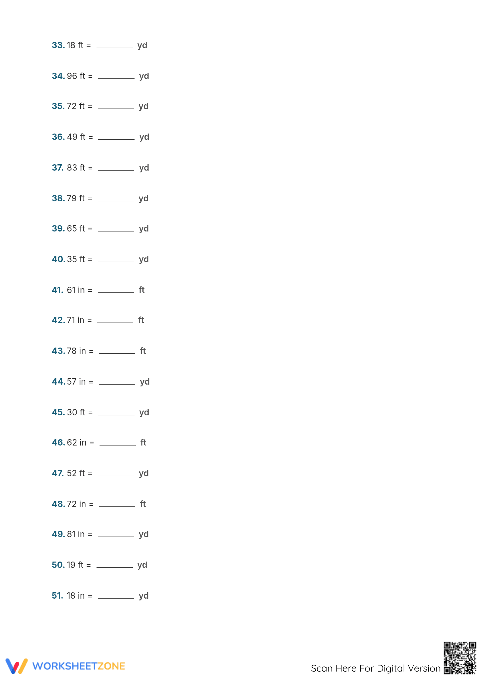 5.MD.A.1 Worksheet: U.S. Measurement — Grade 5 Aligned - Page 3