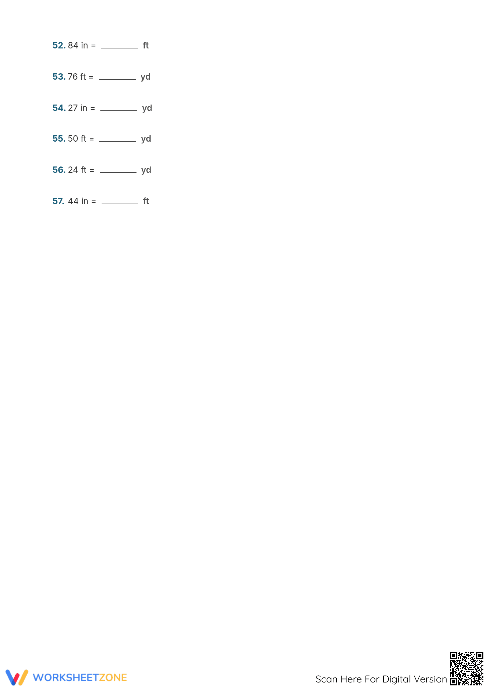 5.MD.A.1 Worksheet: U.S. Measurement — Grade 5 Aligned - Page 4