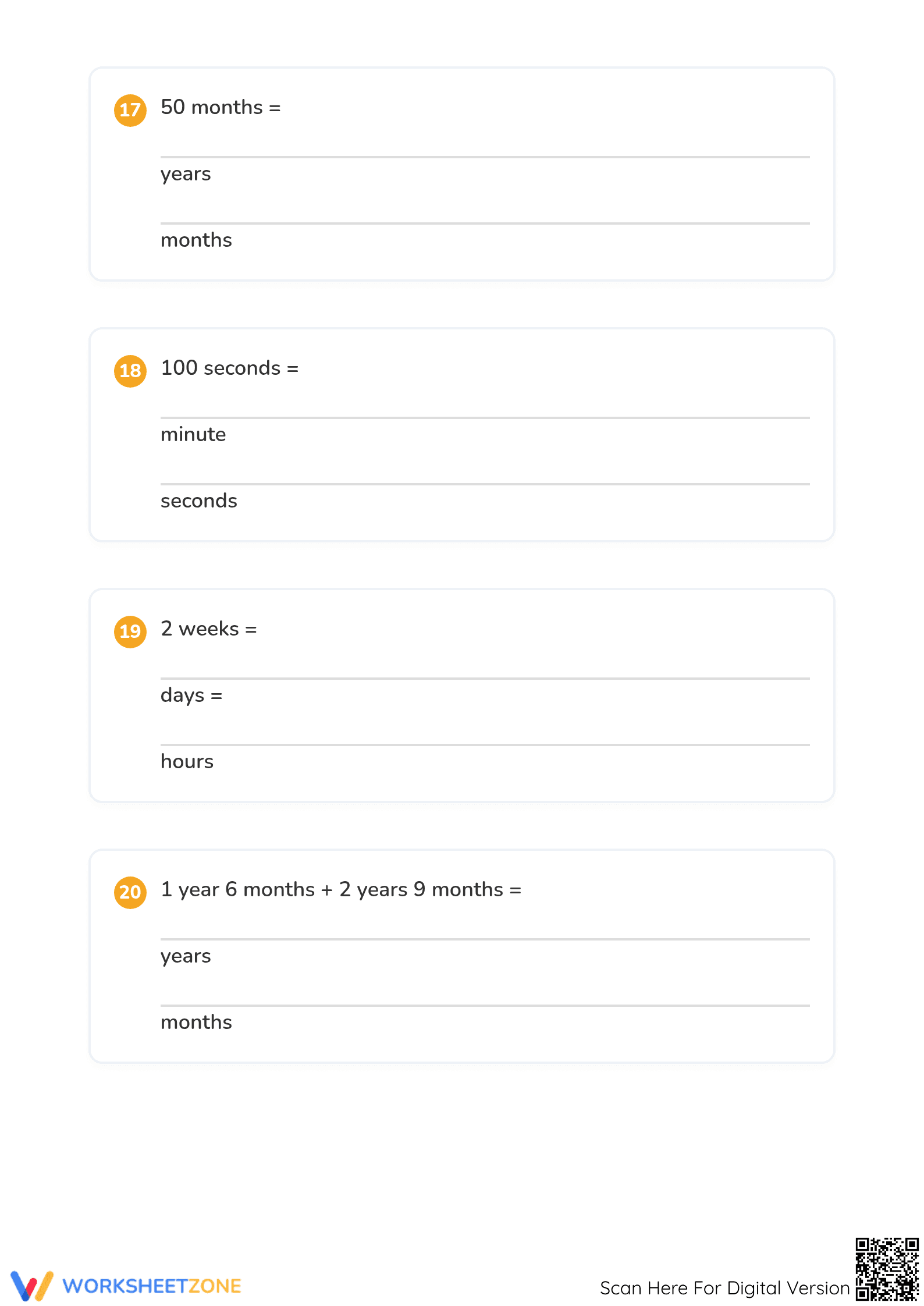 Printable Adding Time Worksheet | Grade 3 Math - Page 5