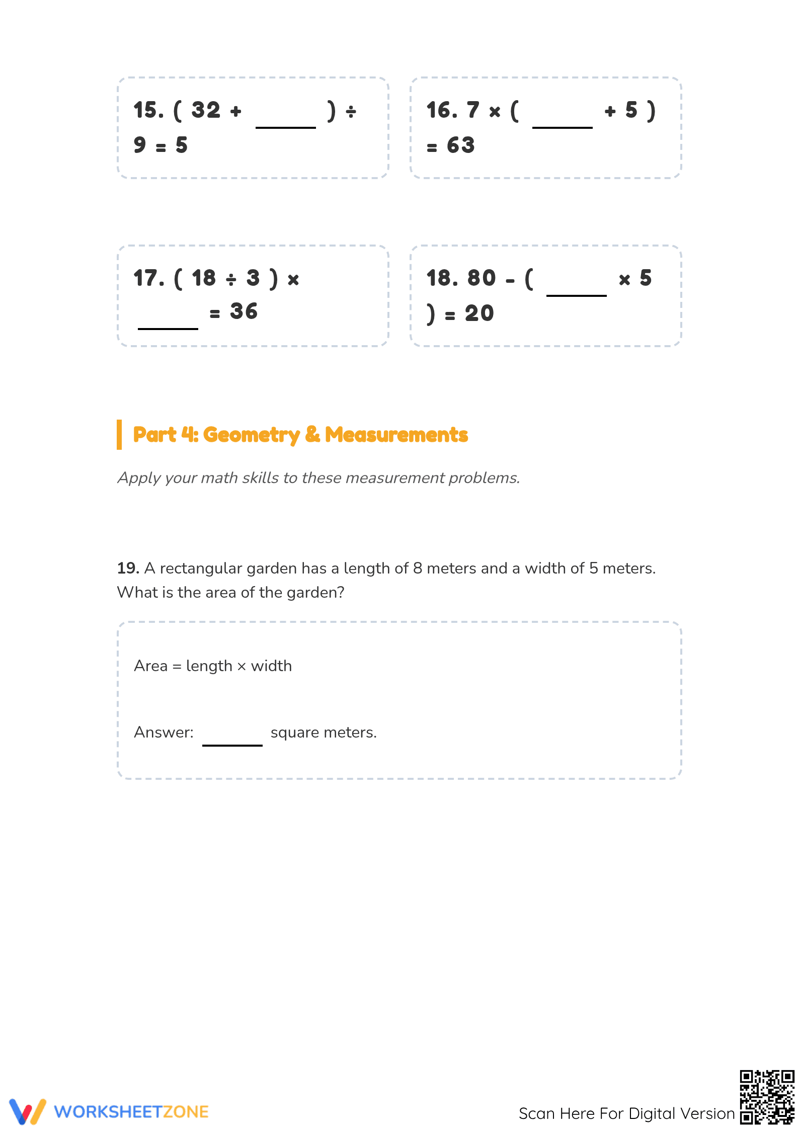 Printable Division Worksheet | Grade 3 Math Practice - Page 4