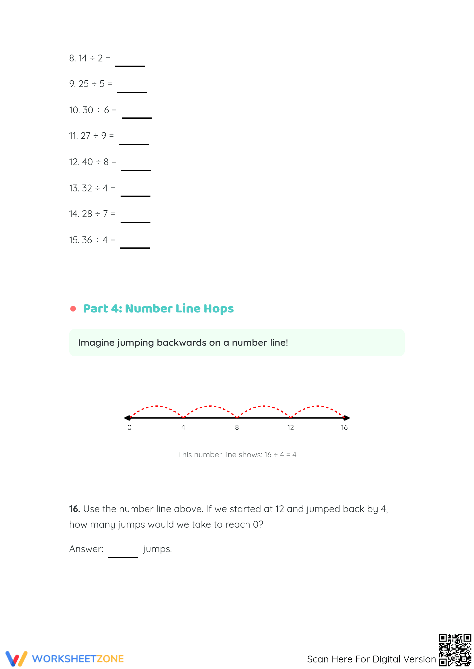 Division Subtraction Worksheet (3 Levels) | Grade 3 Ready - Page 5