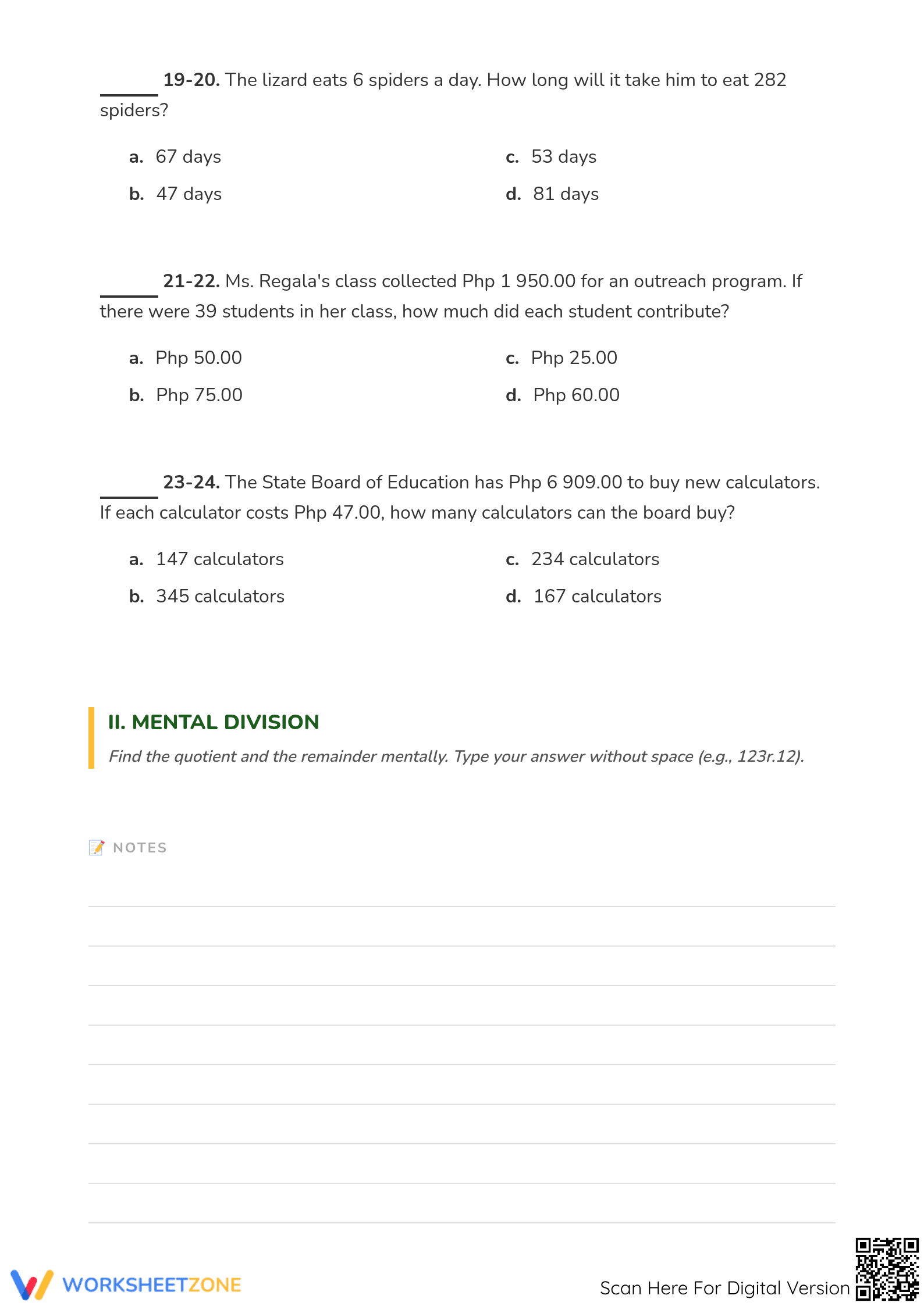 Grade 4 Math Exam Worksheet: CCSS.MATH.CONTENT.4.NBT.B.6 Aligned - Page 3