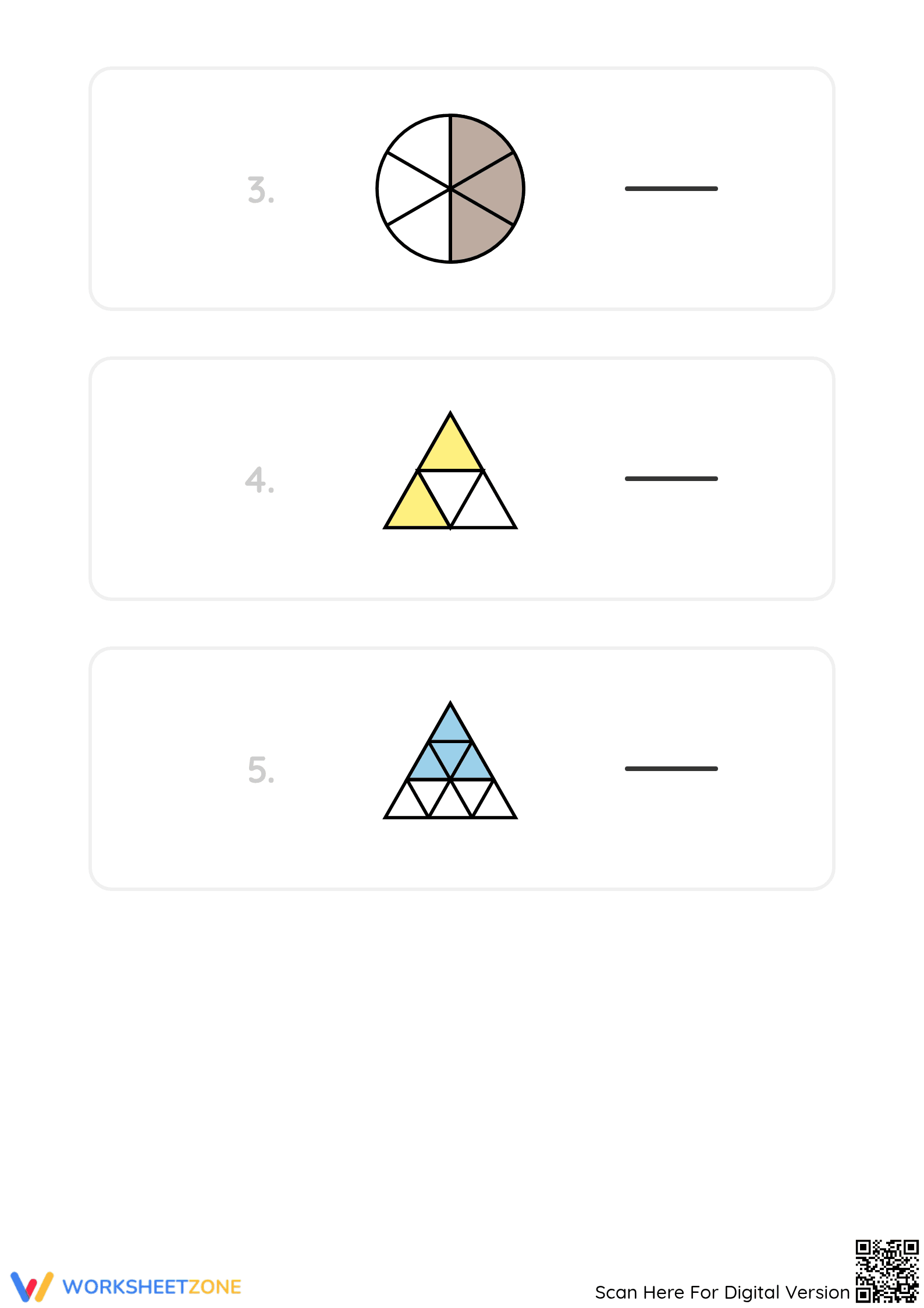 Grade 2 Fractions — Printable No-Prep Worksheet - Page 2