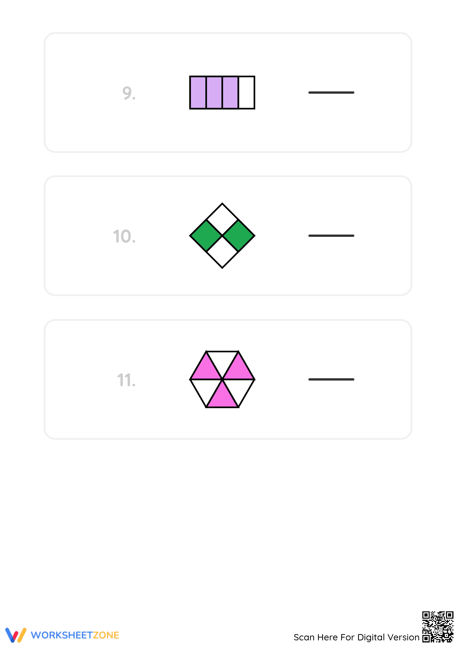 Grade 2 Fractions — Printable No-Prep Worksheet - Page 4