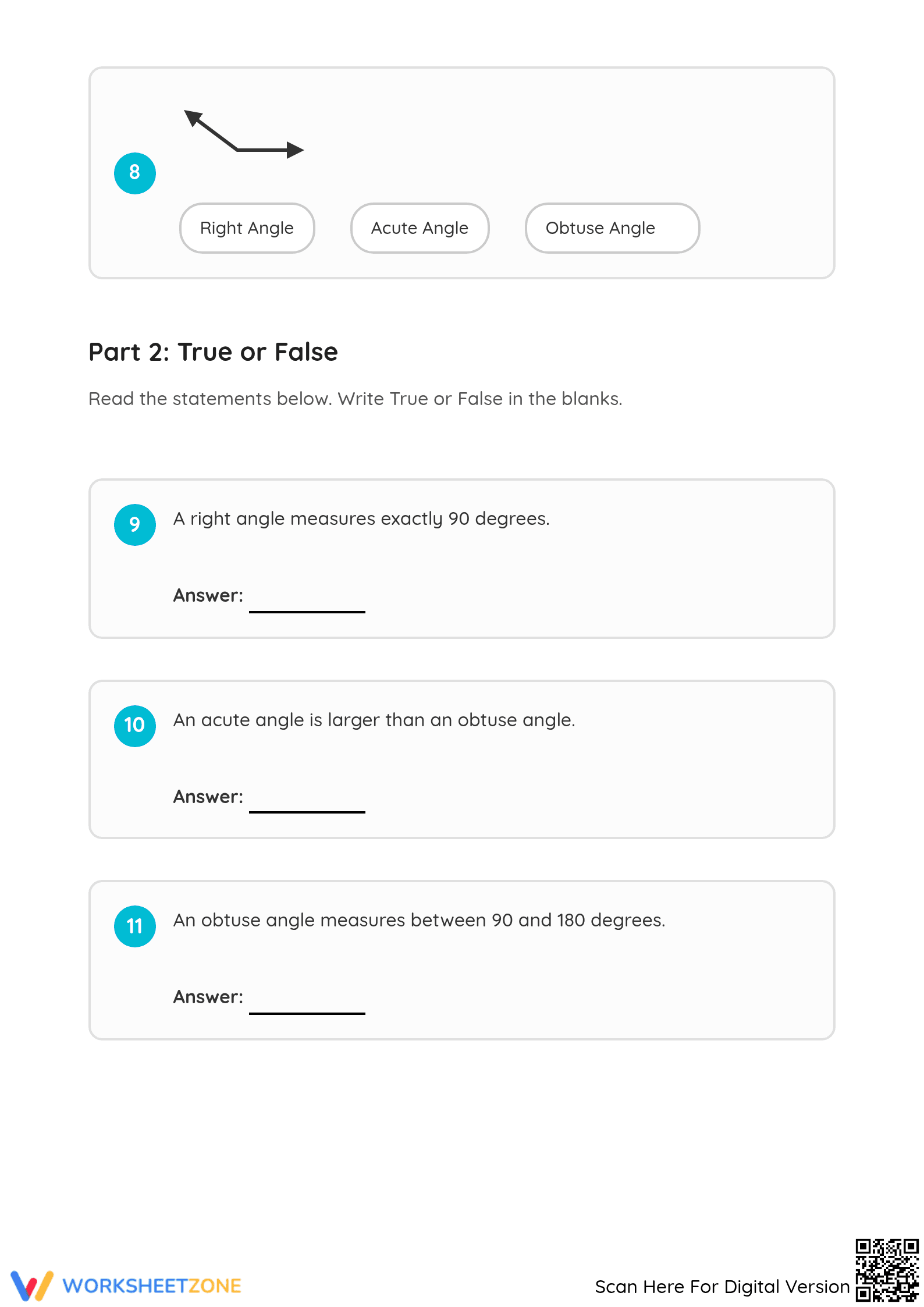 4.G.A.1 Worksheet: Identifying Angles — Grade 4 Aligned - Page 3